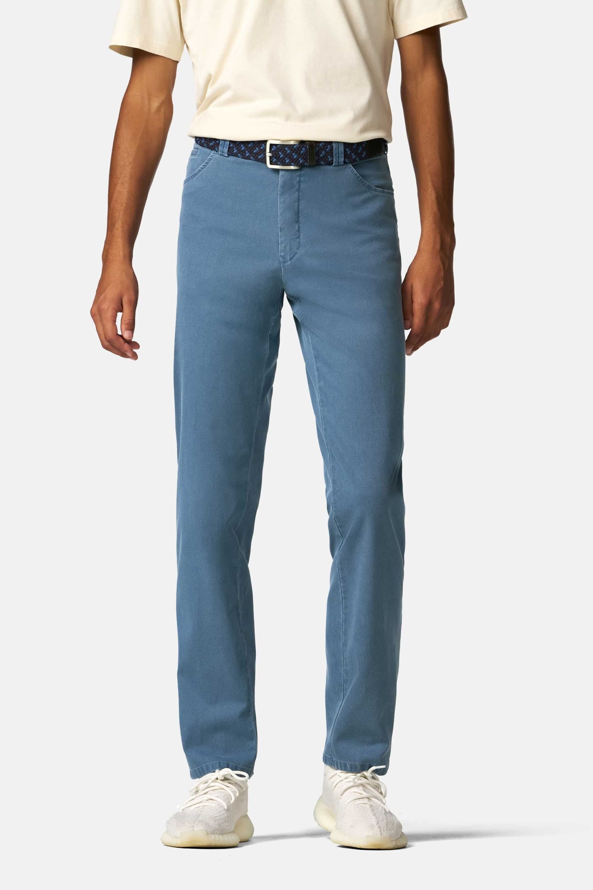 MEYER Chinos Dublin 9-3009 in hochelastischer moderner Micro Struktur