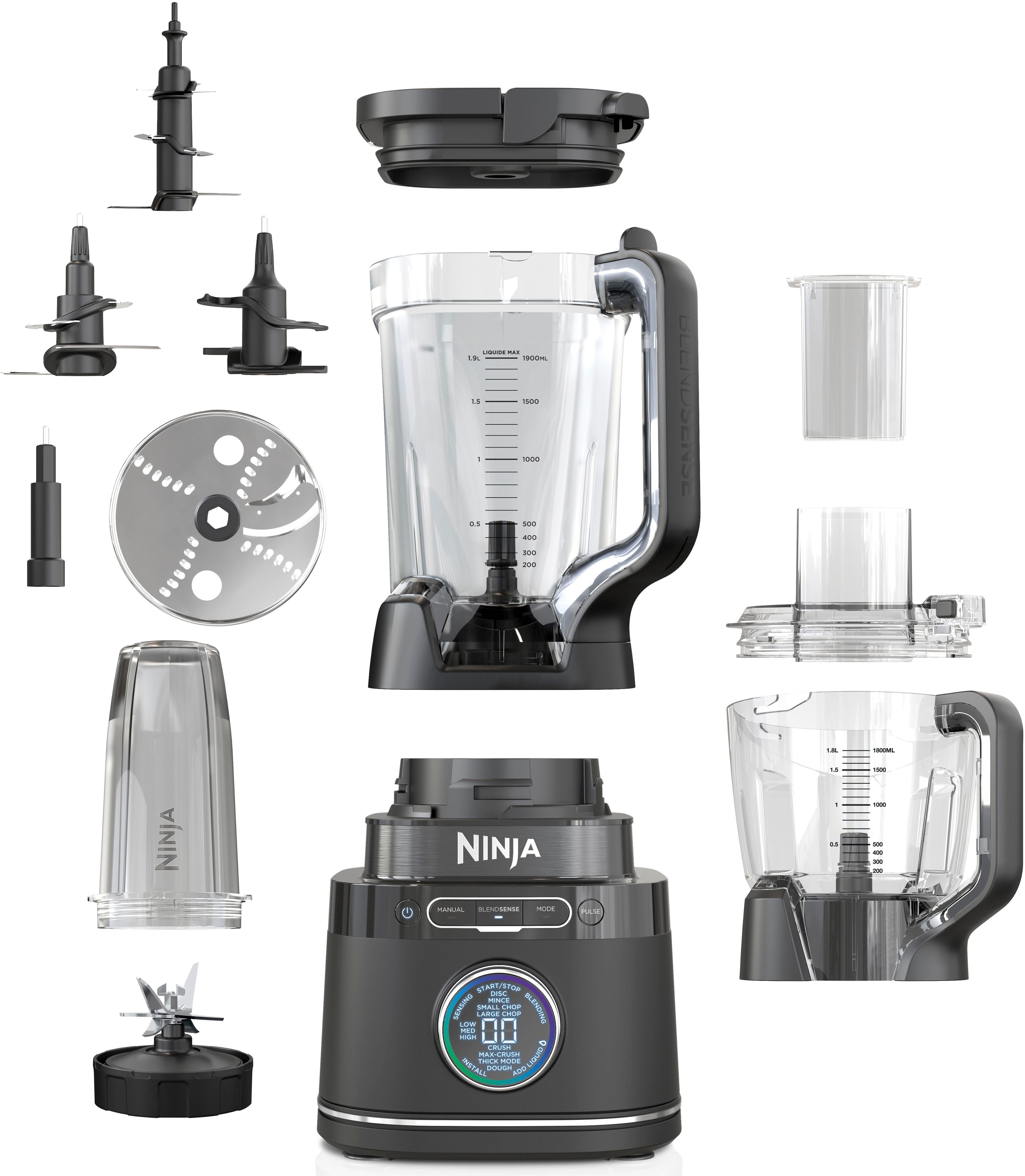 NINJA Standmixer Detect Power Mixer & Processor Pro TB401EU, 1200 W