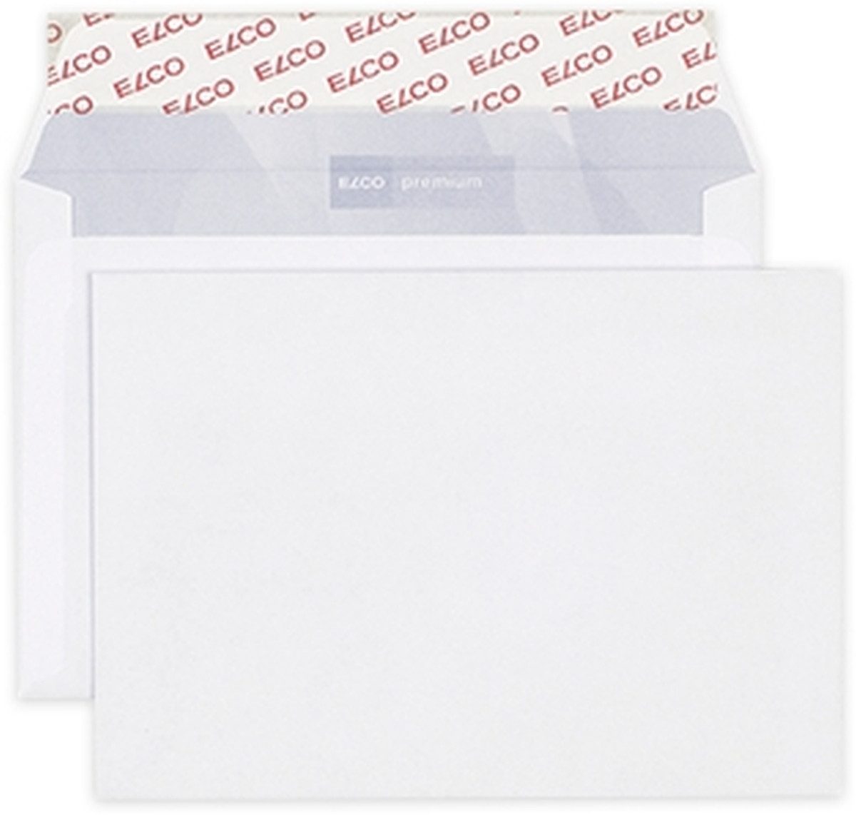 ELCO Briefumschlag Briefumschläge C6 hochweiß Haftklebung mit Innendruck 80 g/qm VE=50 St