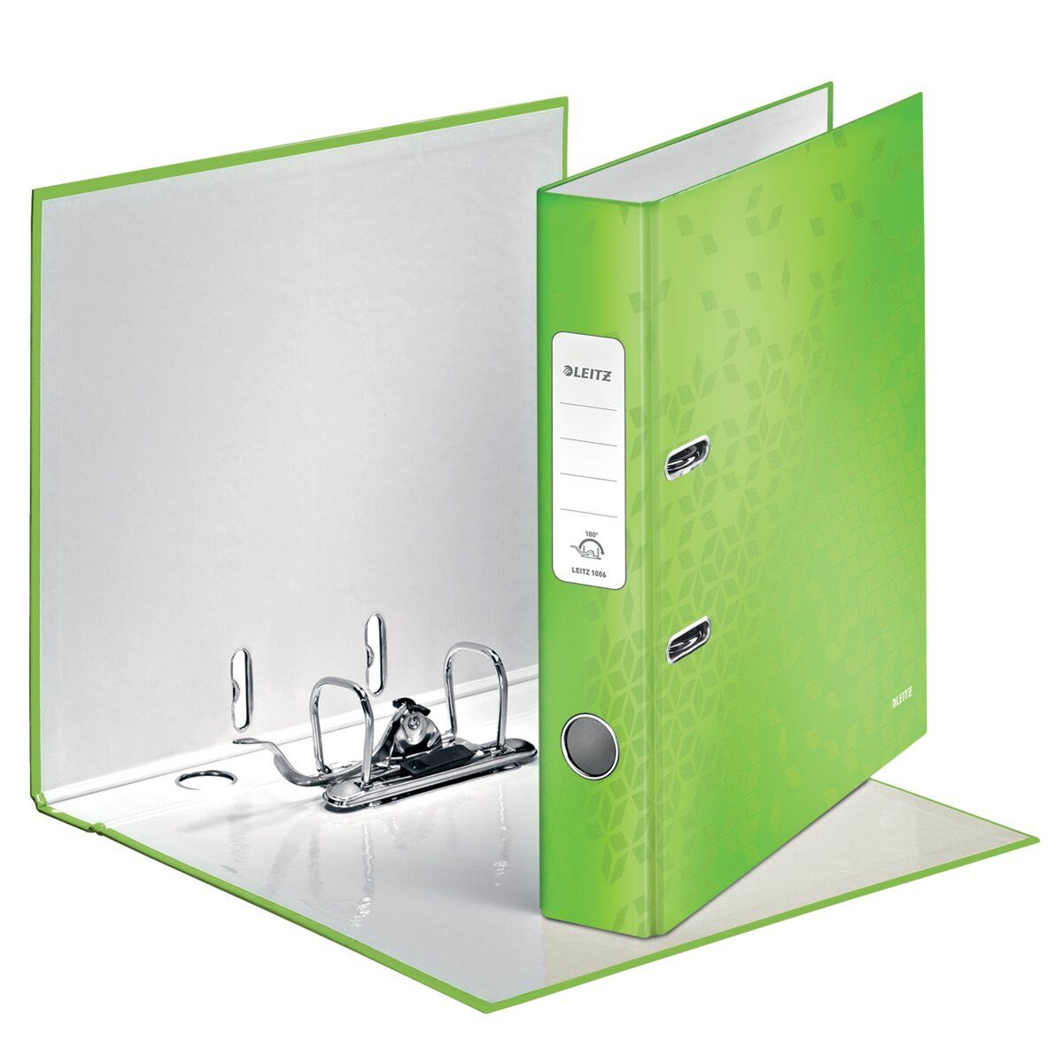 LEITZ Aktenordner Ordner Wow A4 schmal grün Packung mit 10 Stück