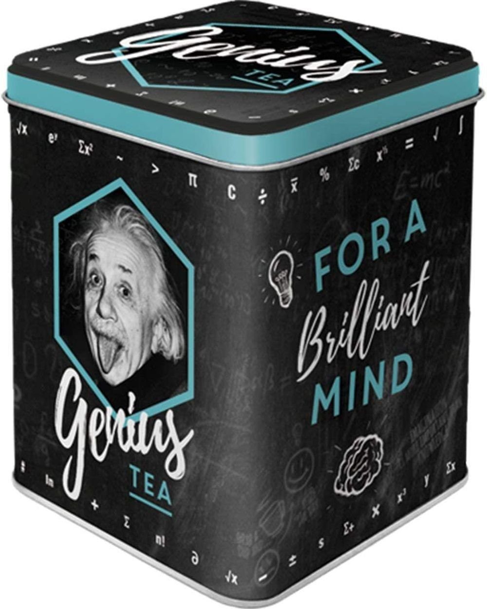 Nostalgic-Art Teedose Vorratsdose Einstein Genius - Gewürzdose Teedose Tea