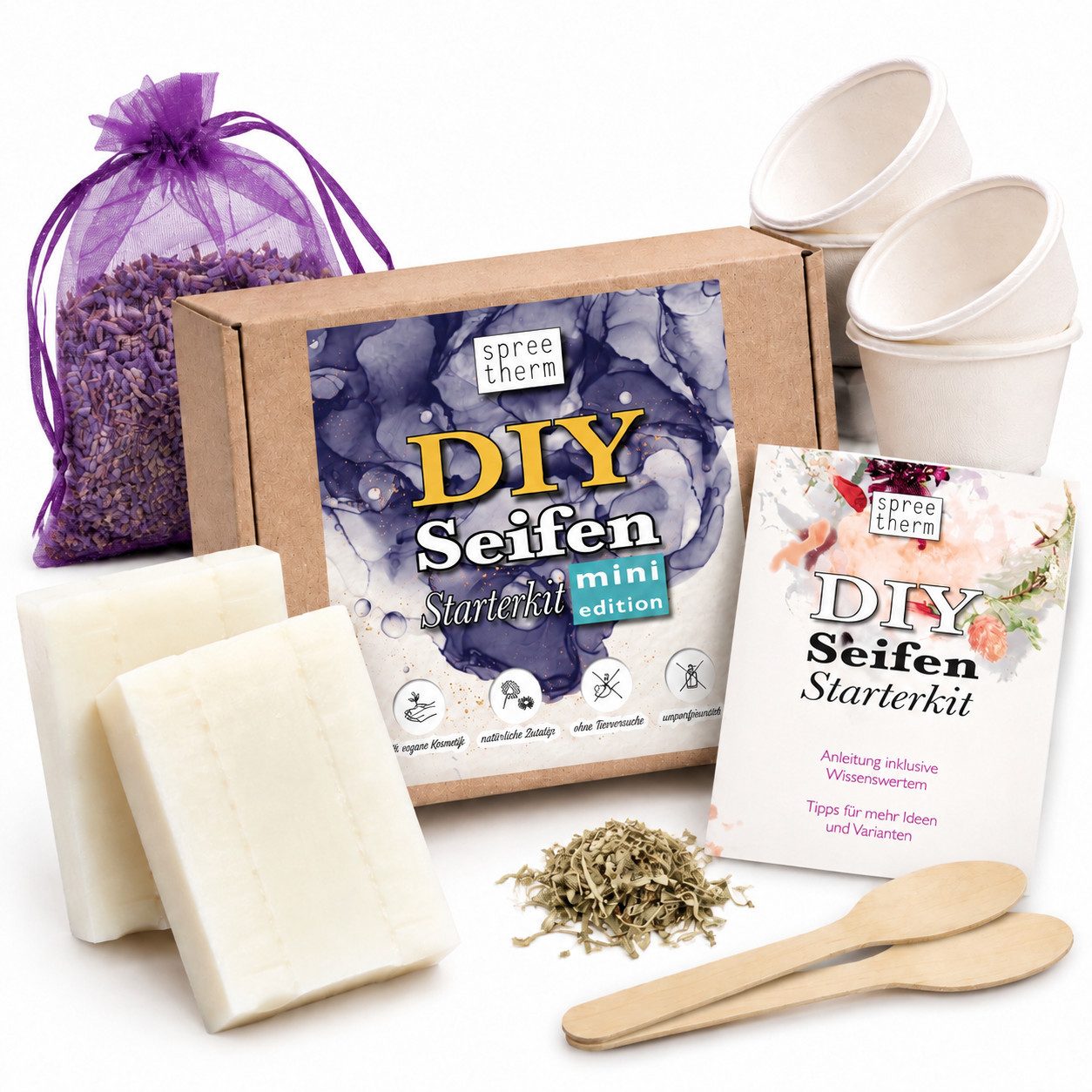 spreetherm Seifen-Set SEIFE SELBER MACHEN, inkl. 100 % veganer Kernseife, uvm., 1-tlg., - Unsere Empfehlung