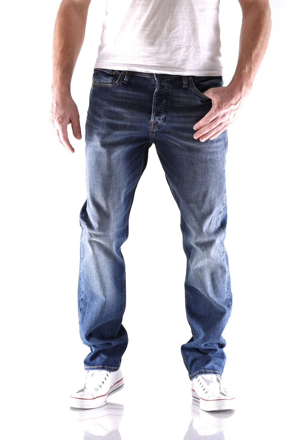 Jack & Jones Slim-fit-Jeans Jack & Jones Tim Original Slim Straight Fit Her günstig online kaufen