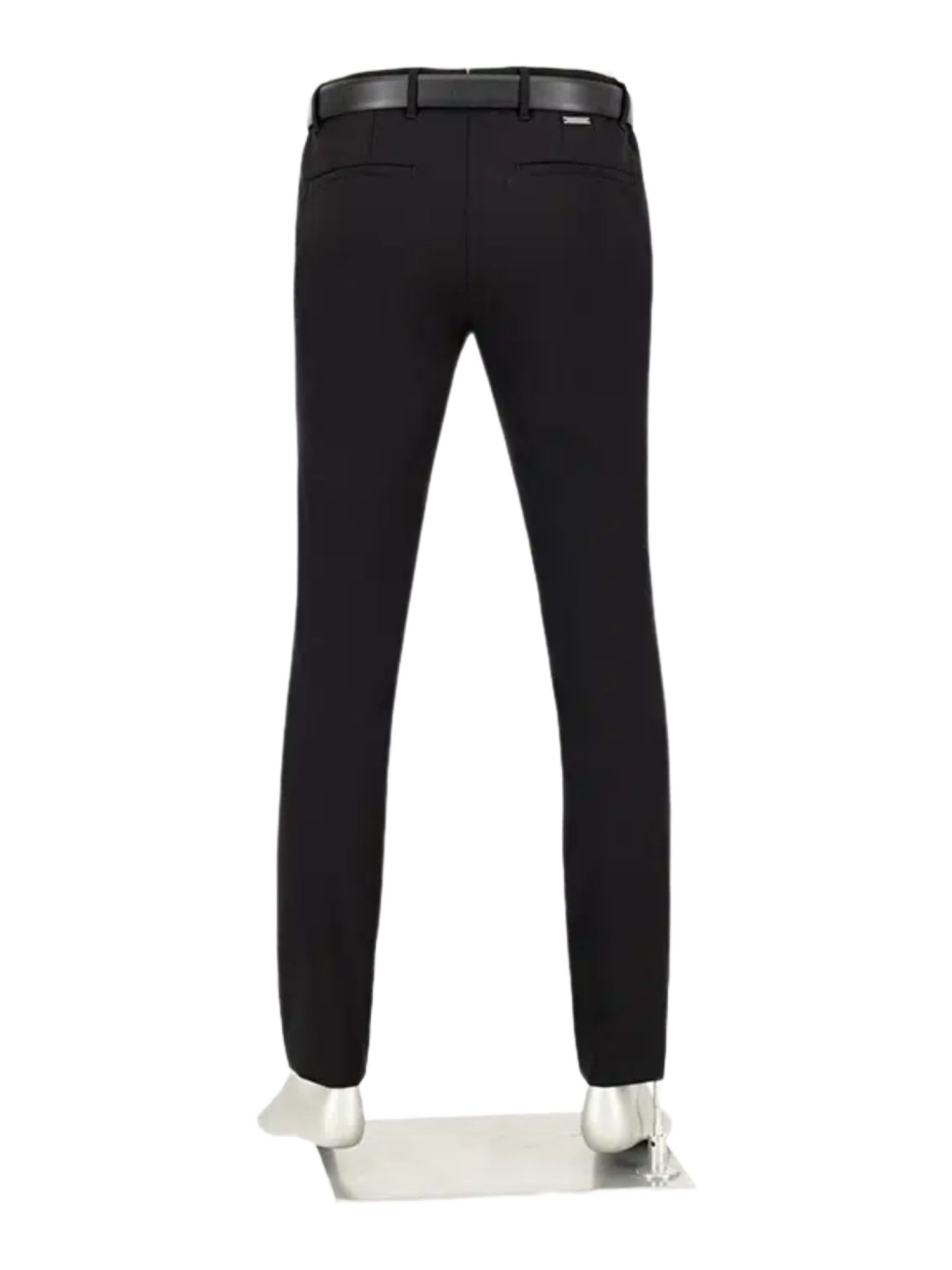 Alberto Stoffhose schwarz, Freizeit, Polyamid, Unifarben, Straight Leg, Mittel