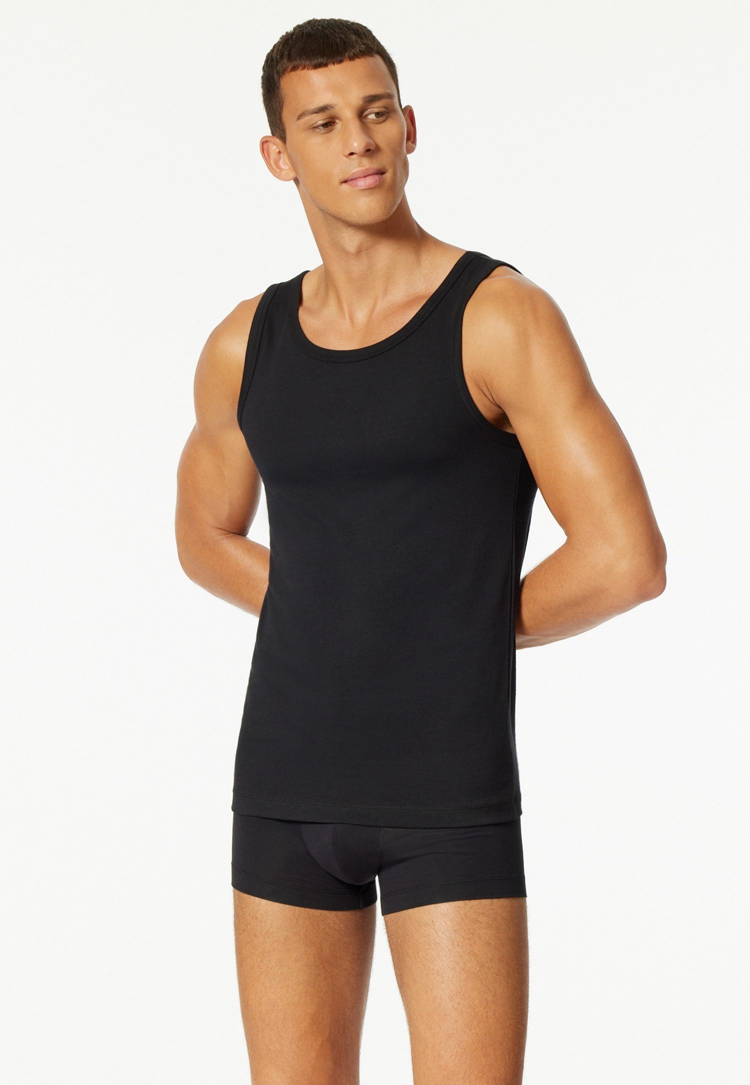 uncover by SCHIESSER Unterhemd Uncover Cotton (2er Pack) Rundhals, elastisch, Cotton-Mix, Multipack