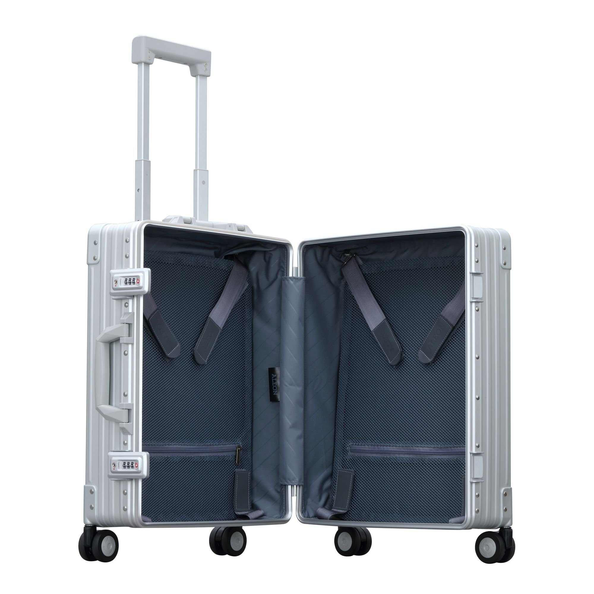 ALEON Handgepäck-Trolley Traveler, 4 Rollen, Aluminium