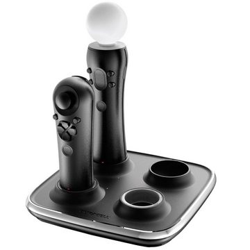 Duracell Konsolen-Dockingstation Quad Charger für PS Move Controller, 4-Port Ladegerät mit Netzteil für PS3 PS4 PS5 PS VR PS Move Controller