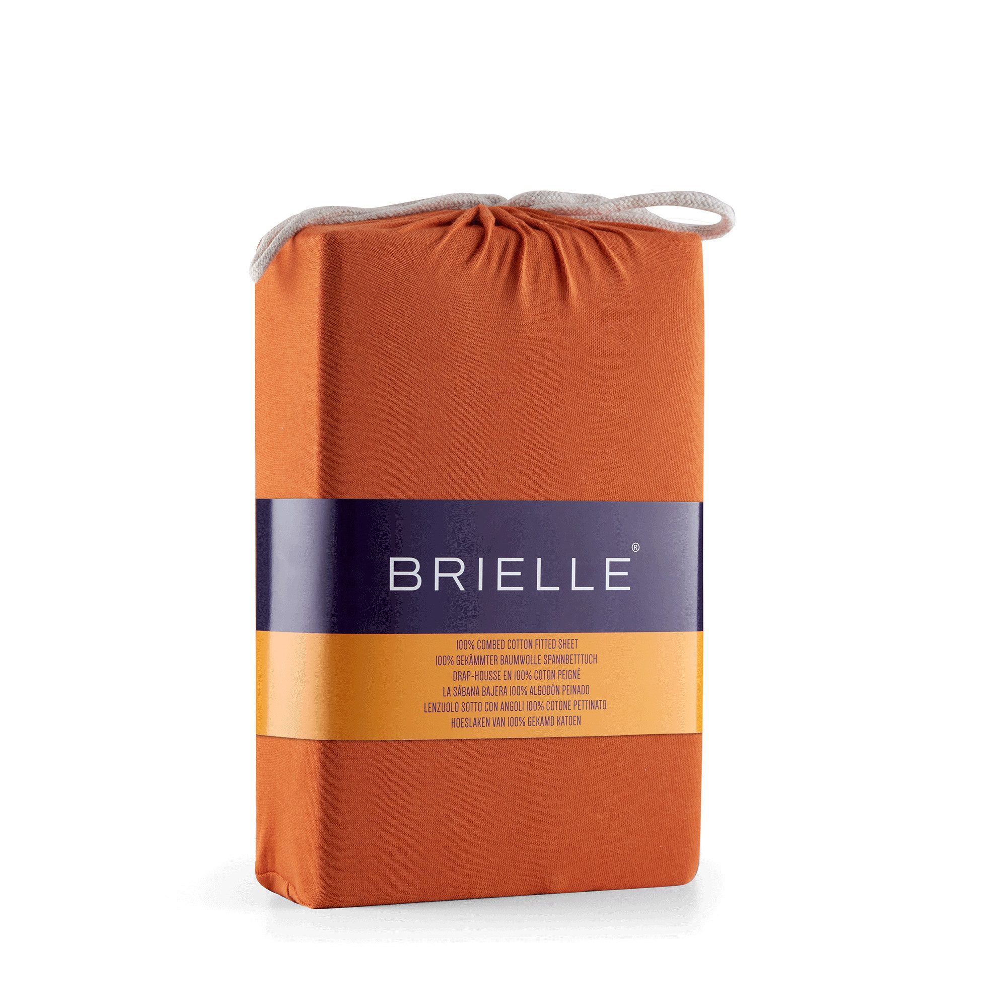 Brielle Spannbettlaken Brielle Fitted Sheet Brown günstig online kaufen
