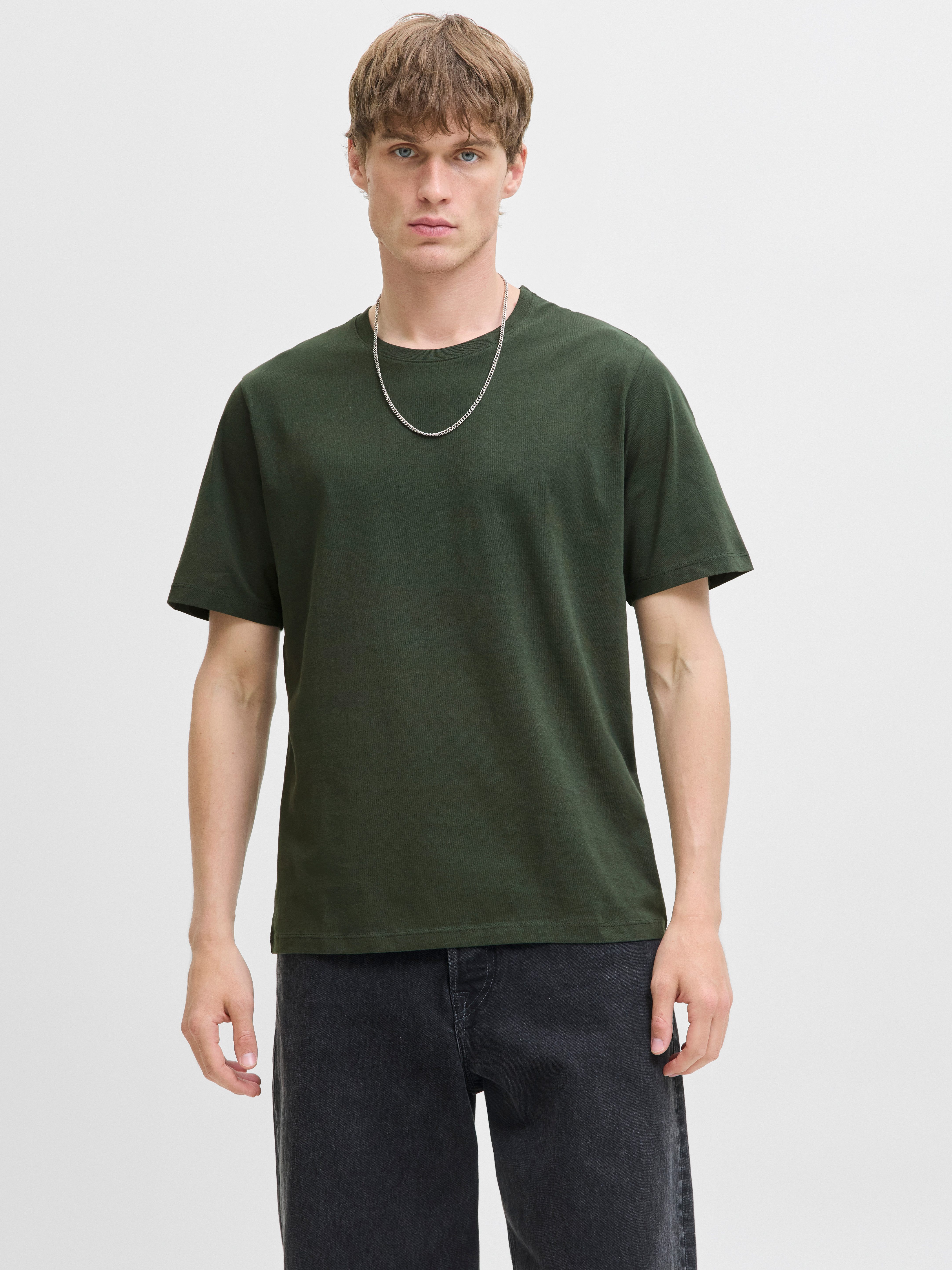 Jack & Jones Rundhalsshirt JJEORGANIC BASIC TEE SS O-NECK NOOS mit Rundhals günstig online kaufen