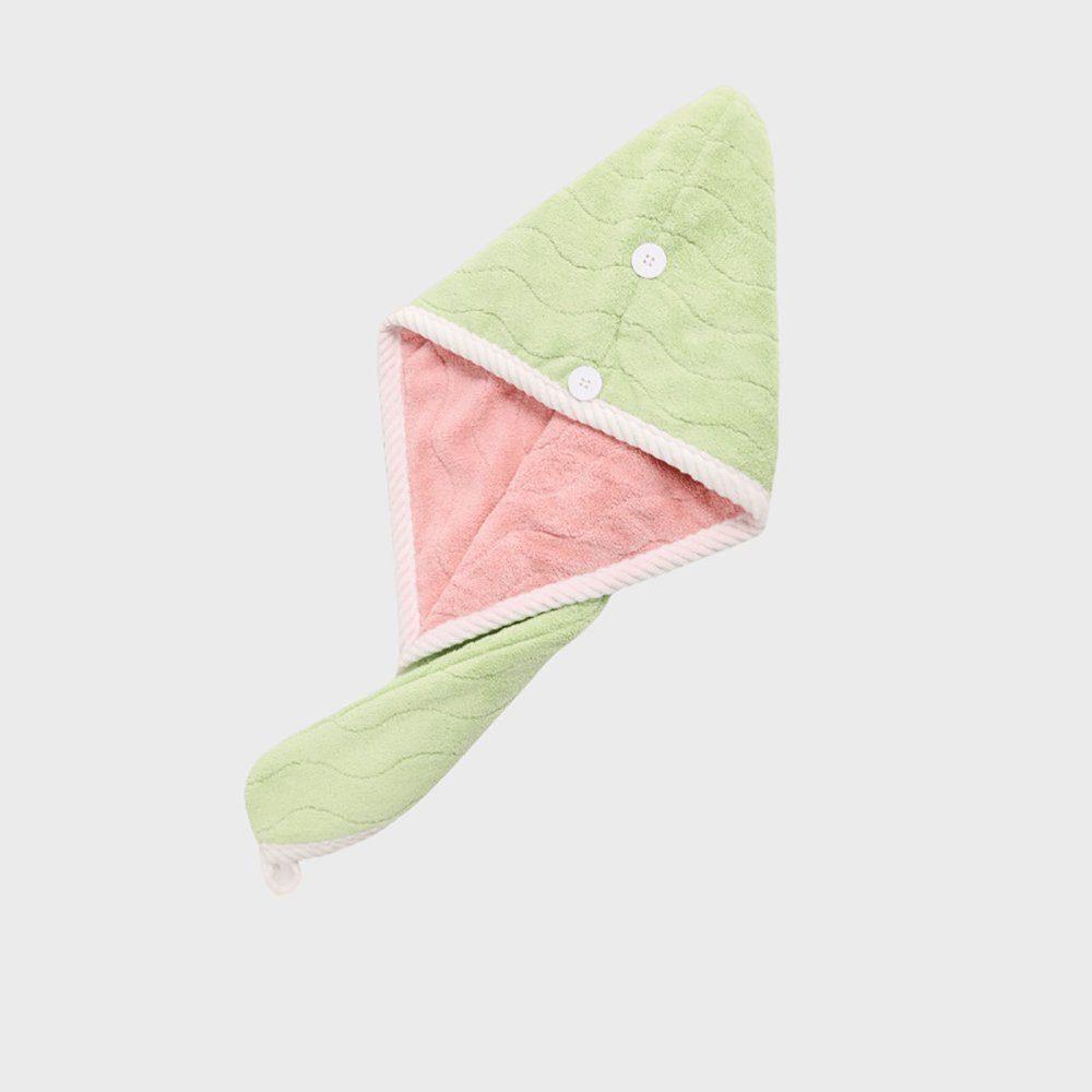 L.Ru UG Turban-Handtuch Doppellagige Duschhaube Zweifarbiges, für Kopftuch trocknendes wasserabsorbierendes, (1-St), Haar, schnell trockenes