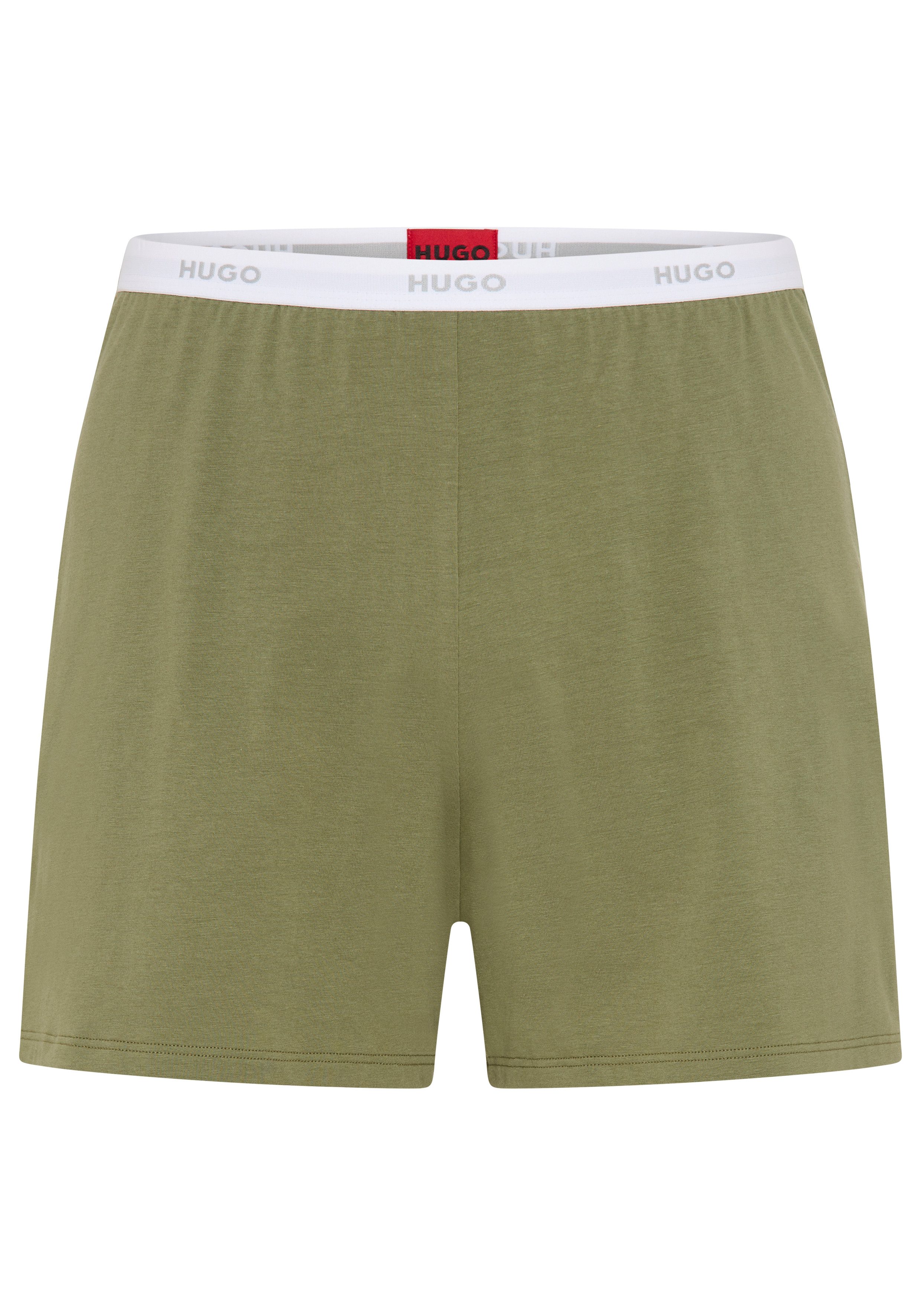 HUGO Schlafshorts Hugo Logo-Elastikbund