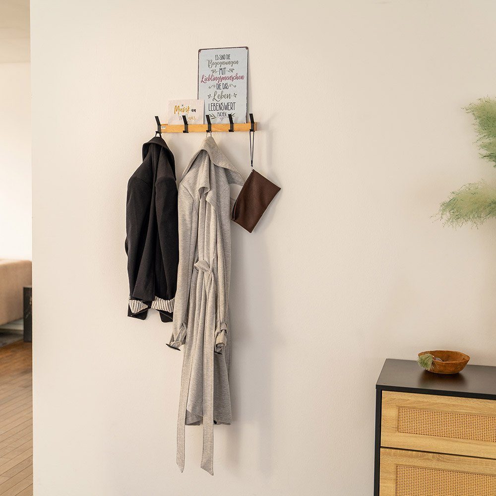 HOME DELUXE Garderobenleiste STRIPE inkl. Haken, Magnete und Bilderregal (5 günstig online kaufen