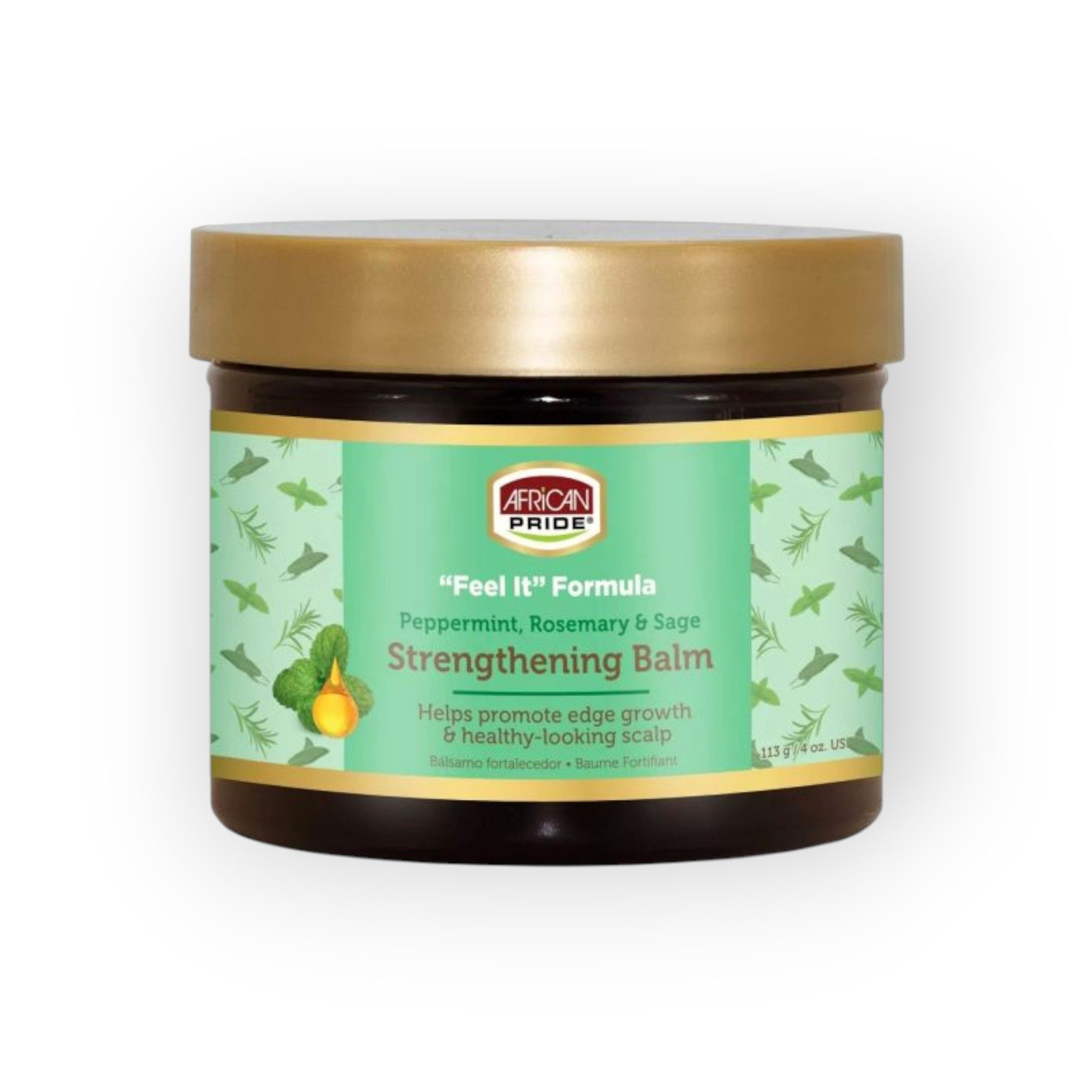 African Pride Haarbalsam AP FIF Rosemary Strengthening Balm, verleiht Glanz, sorgt für Geschmeidigkeit