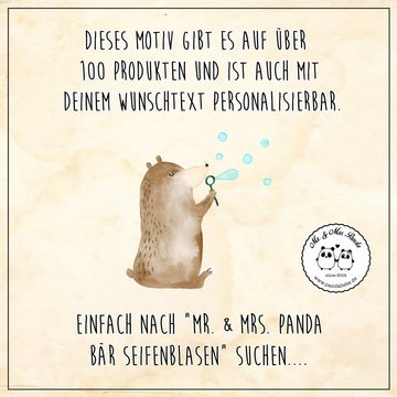 Mr. & Mrs. Panda Cocktailglas Bär Seifenblasen - Transparent - Geschenk, Einmachglas, Strohhalm Gla, Premium Glas, Inkl. Mehrwegstrohhalm