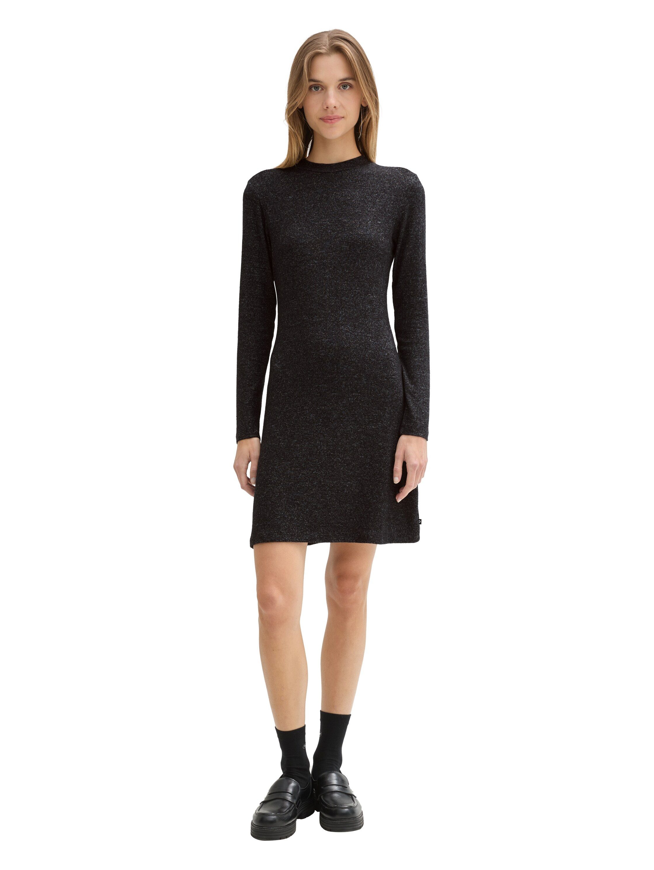 TOM TAILOR Denim Strickkleid in Melange Optik