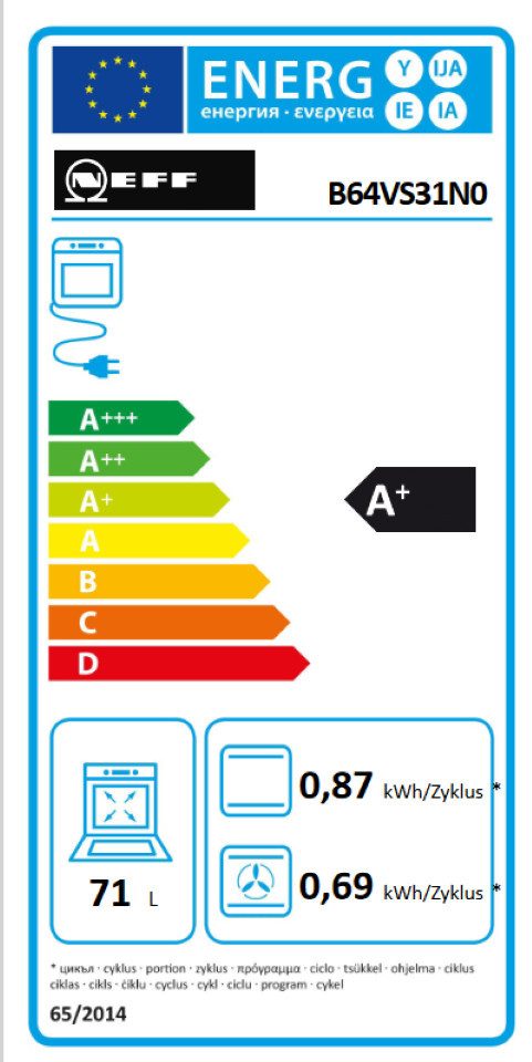 NEFF Einbaubackofen N 90 B64VS31N0 Einbau-Backofen mit Dampfunterstützung Edelstahl, EEK: A+, mit Teleskopauszug nachrüstbar