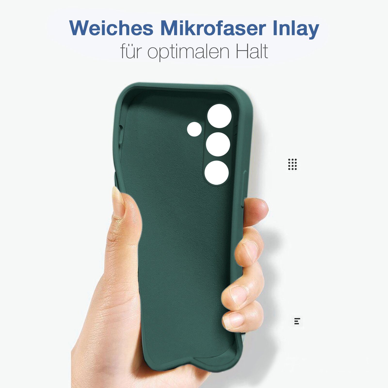 Tec-Expert Handyhülle SoftGrip Cover Hülle für Samsung Galaxy A54 5G, Handy Case Bumper integrierter Kameraschutz flexibel – Bild 2 von 5