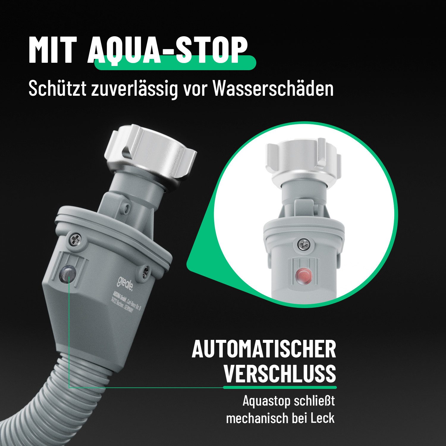 greate. Zulaufschlauch Aquastop Schlauch Waschmaschine 1,5m 3/4 Zoll Waschmaschinenschlauch, Zubehör für Waschmaschine, Aquastop