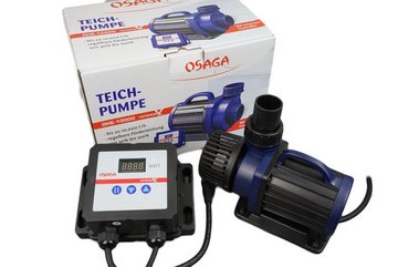 Osaga Teichpumpe Osaga 12 Volt regelbare Schwimmteichpumpe OHE 15000 Liter 144 Watt (Komplett-set)