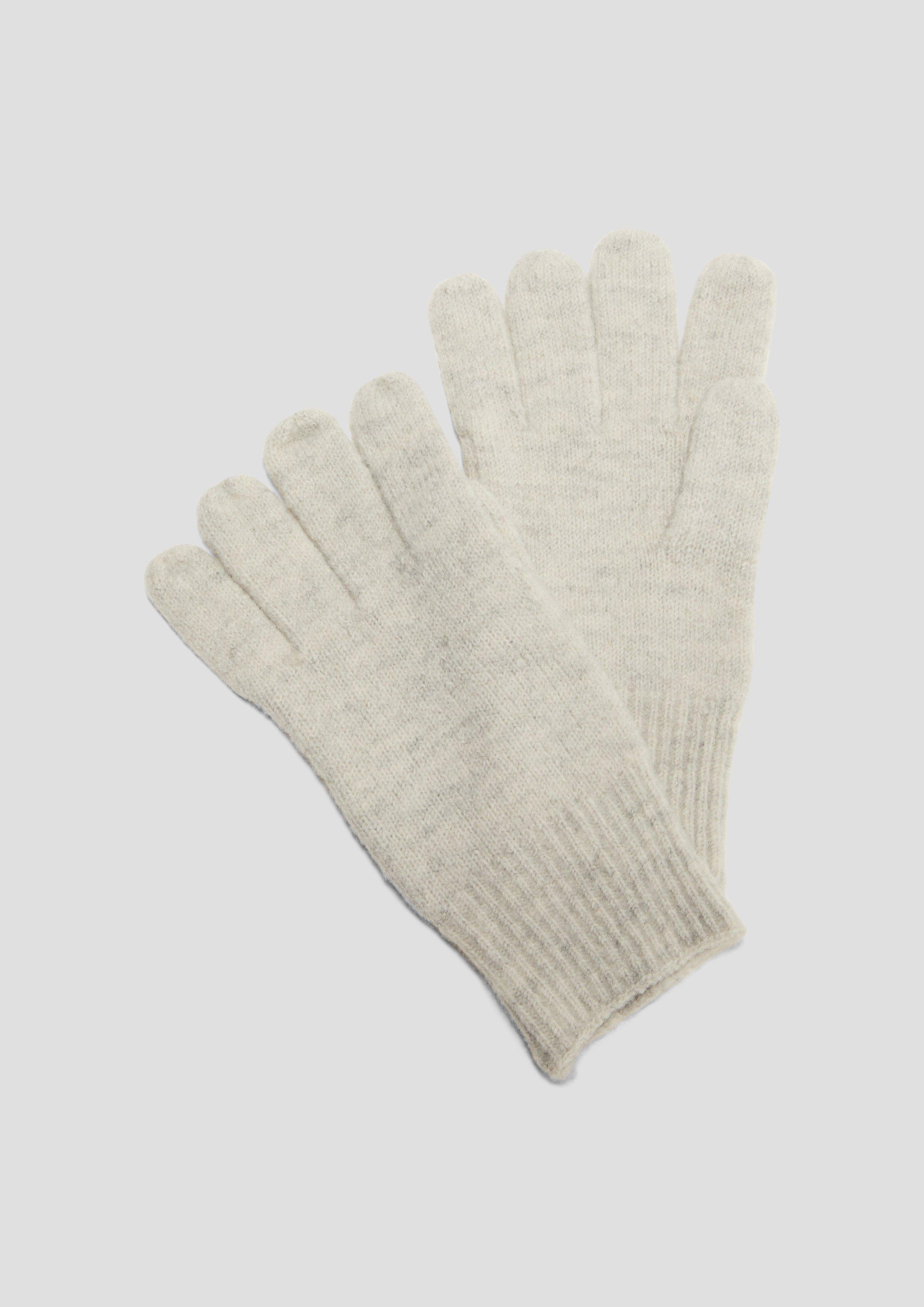 s.Oliver BLACK LABEL Strickhandschuhe Fingerhandschuhe in Feinstrick