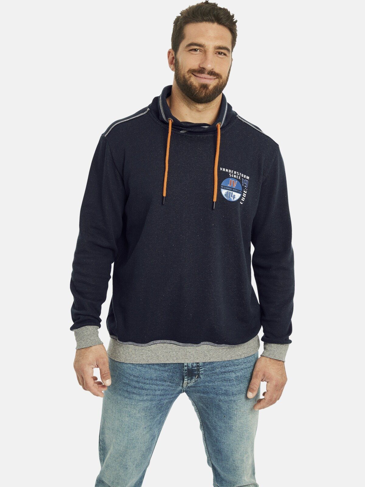 Jan Vanderstorm Sweatshirt JARMUND mit elastischem günstig online kaufen