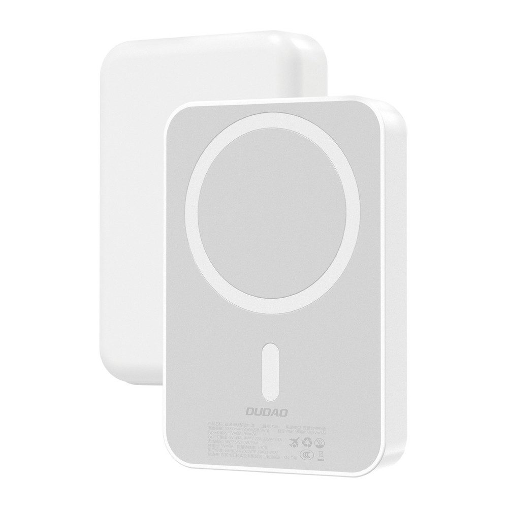Dudao Magnet-Akkupack Zusatzakku Schnelllader Powerbank Magnet-Powerbank K26 10000 mAh (12, 5, 9 V, 1 St), MagSafe 15 W, 20 W PD/QC, 10.000 mAh, 2 Anschlüsse