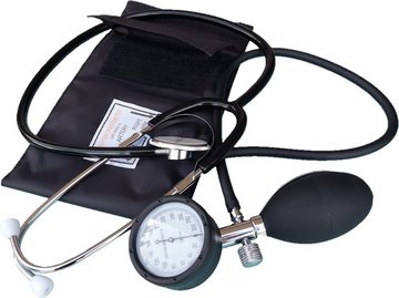 Anhalt Oberarm-Blutdruckmessgerät aneroid inklusive Stethoskop und Etui, manuell, Manschette für Armumfang 22 - 43 cm