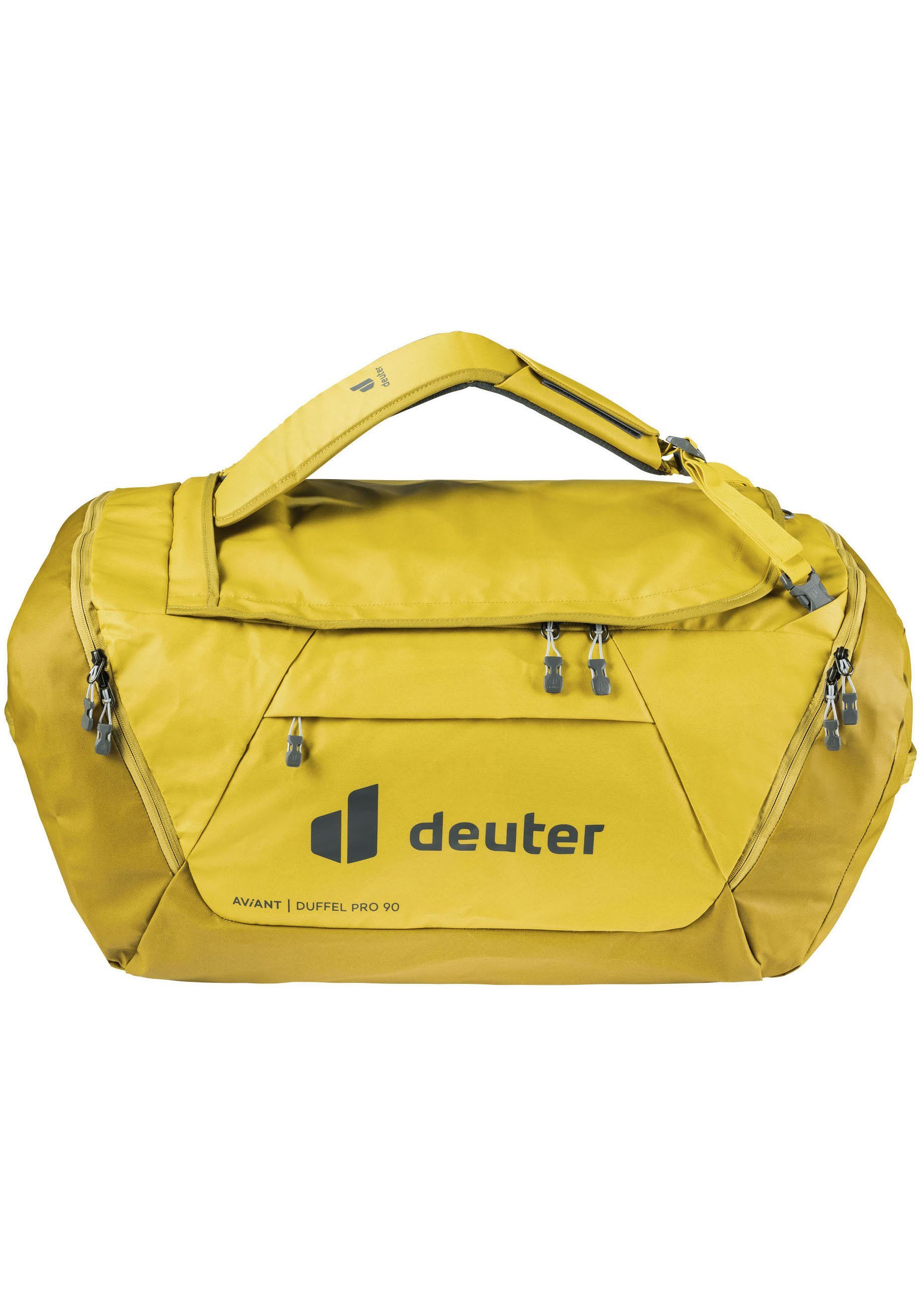 passender Preis deuter Reisetasche AViANT Duffel 90, innen Pro gelb für Kleidung Kompression