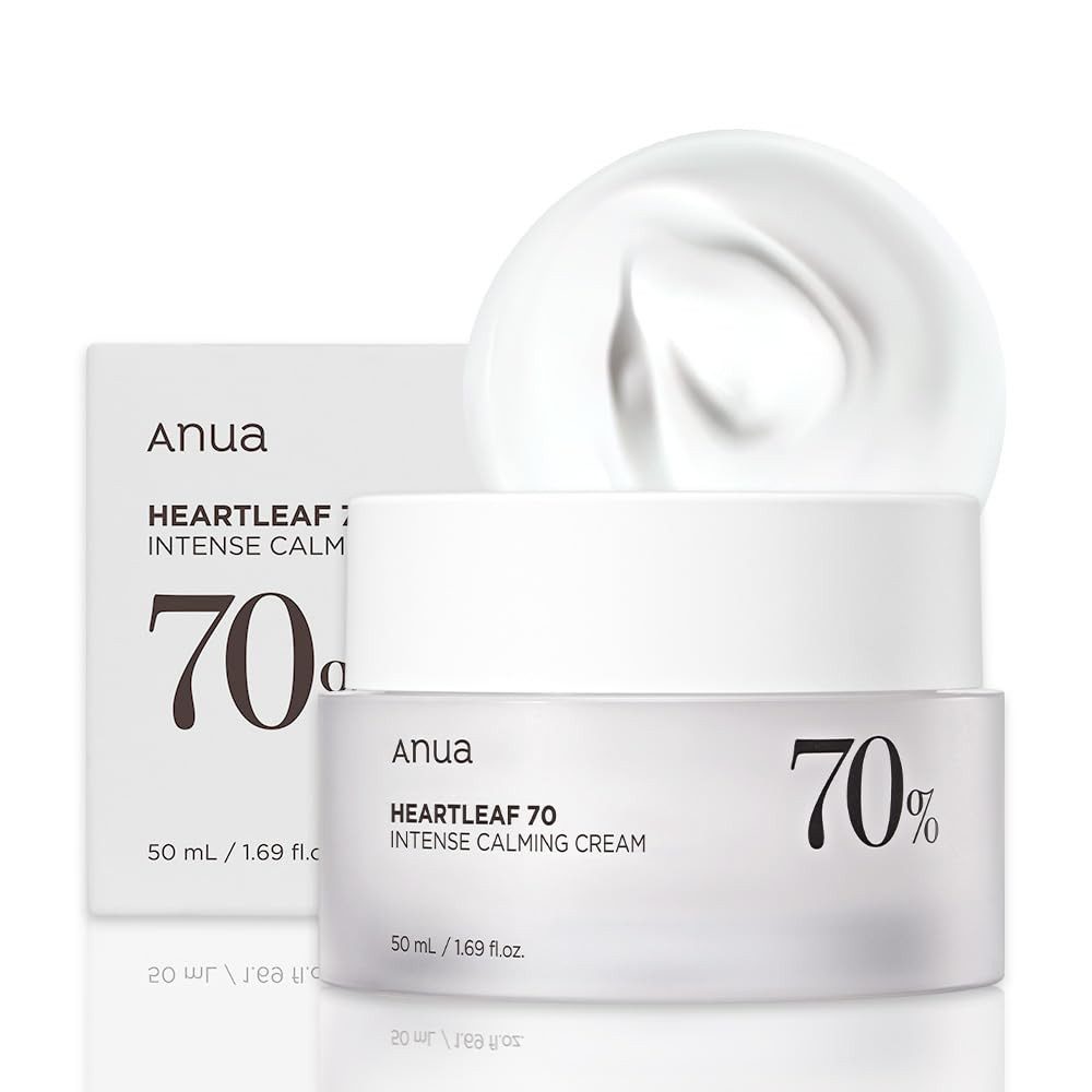 ANUA Tagescreme Heartleaf 70% Intense Calming Cream - Beruhigende Pflege für empfindliche Haut, 1-tlg., 70% Heartleaf-Extrakt, Anti-Aging-Wirkung, Hautberuhigend mehr