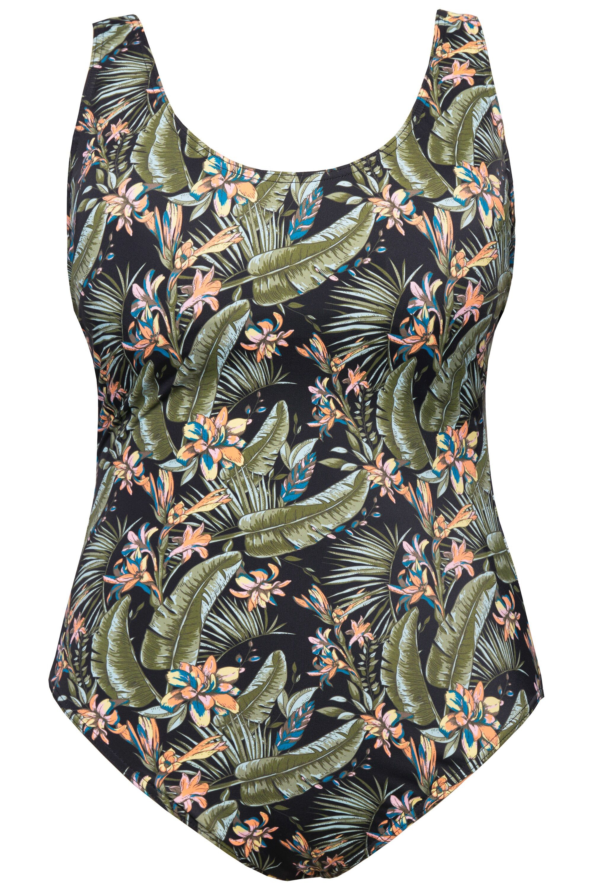 Studio Untold Badeanzug Badeanzug Softcups Tropical-Print günstig online kaufen
