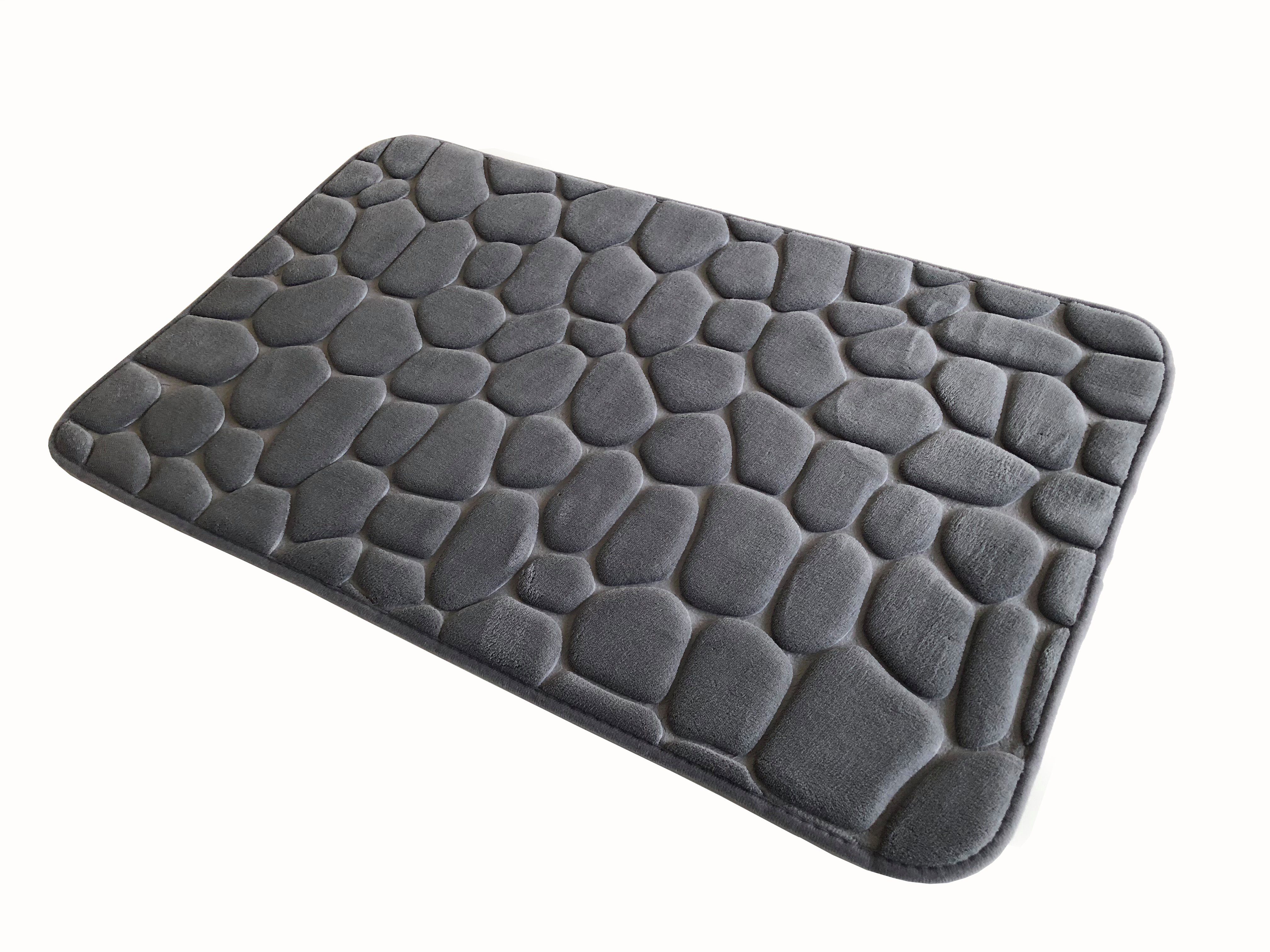 ADOB Badematte Premium Badezimmerteppich, Stein Optik, günstig online kaufen