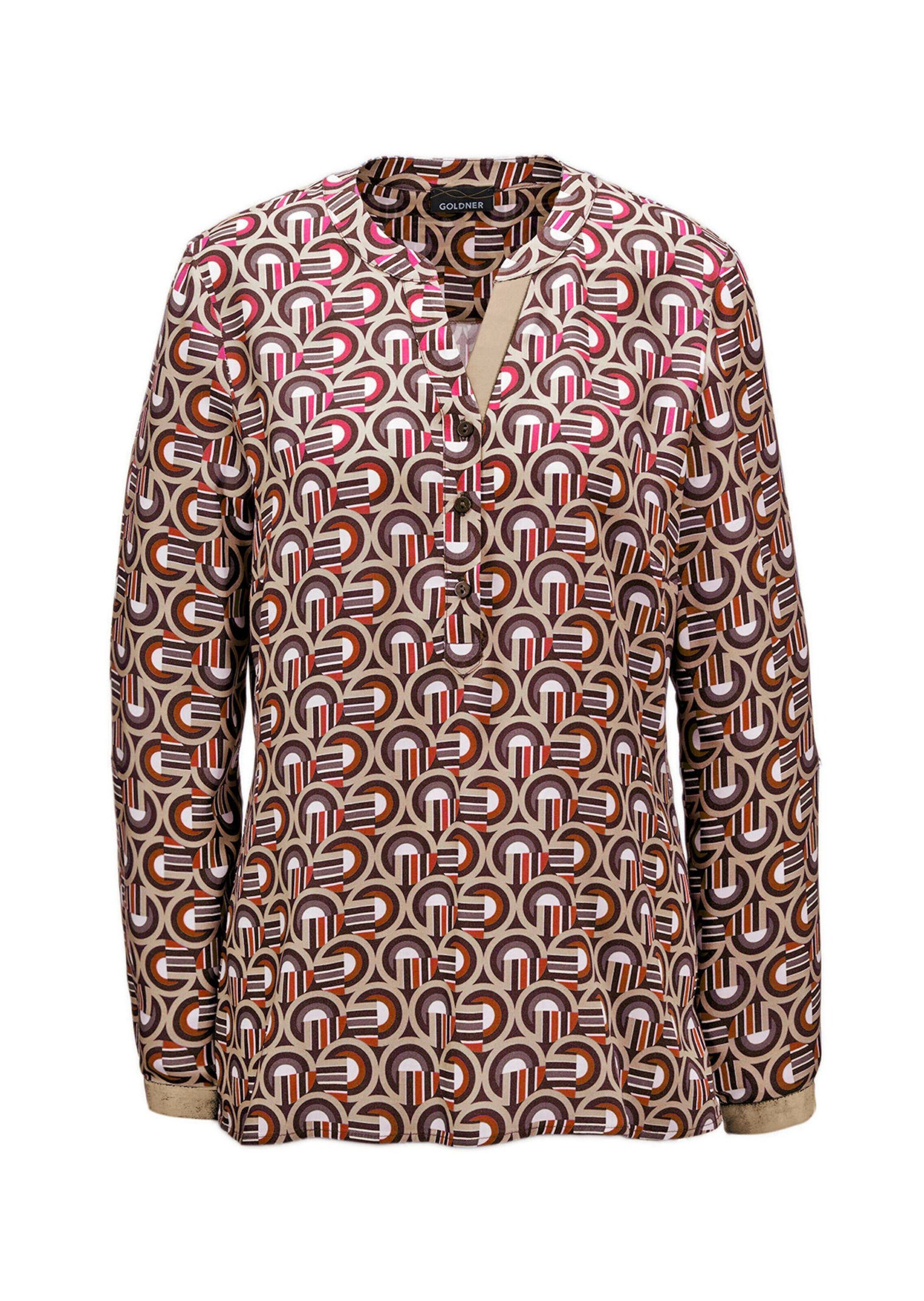 Schlupfbluse Moderne Druckbluse in legerer Form