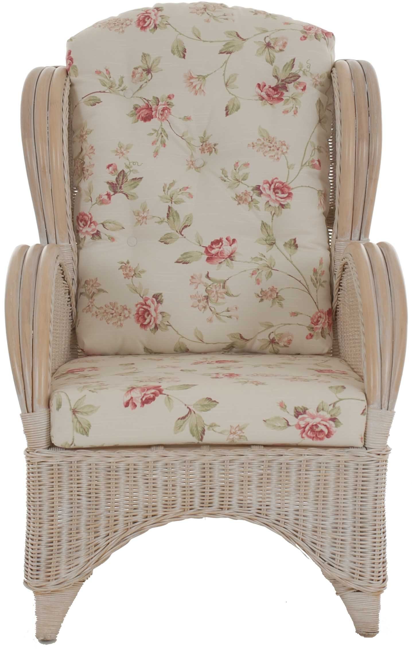 Krines Home Relaxsessel Ohrensessel Hochlehnsessel Rattan/Fernsehsessel Wohnzimmer/Rattanmöbel, Bequem, Breite Armlehnen