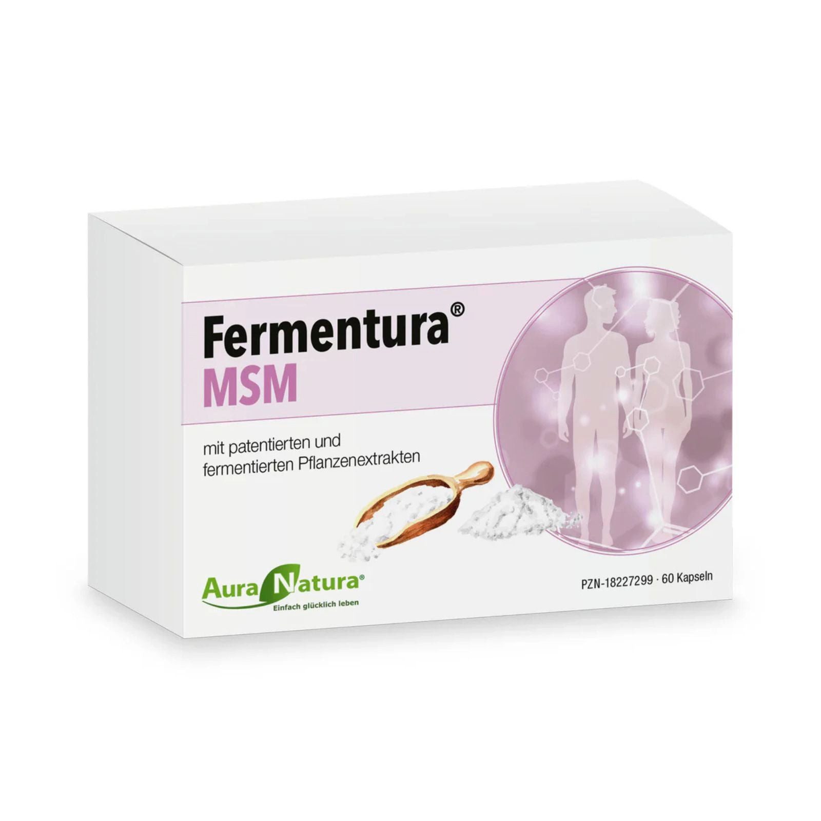 Aura Natura Fermentura MSM Kapseln hochdosiert - mit fermentierten Inhaltsstoffen Kapseln