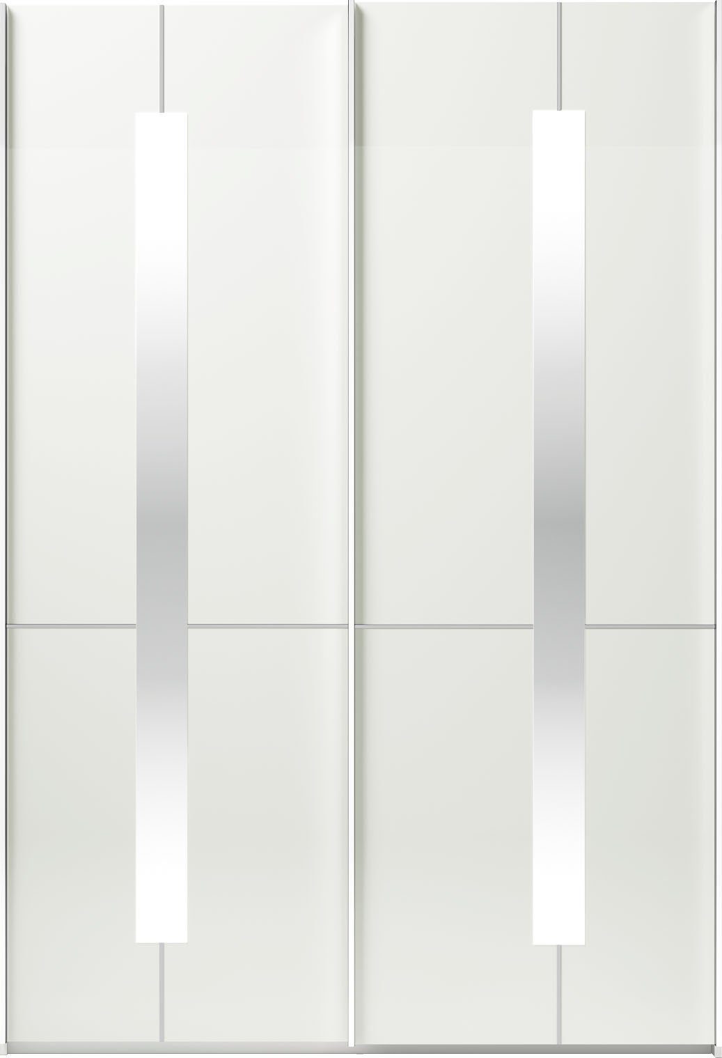 Musterring Schwebetürenschrank Imola W inkl. Einlegeböden und Kleiderstangen, mit Glastüren inkl. Zierspiegel