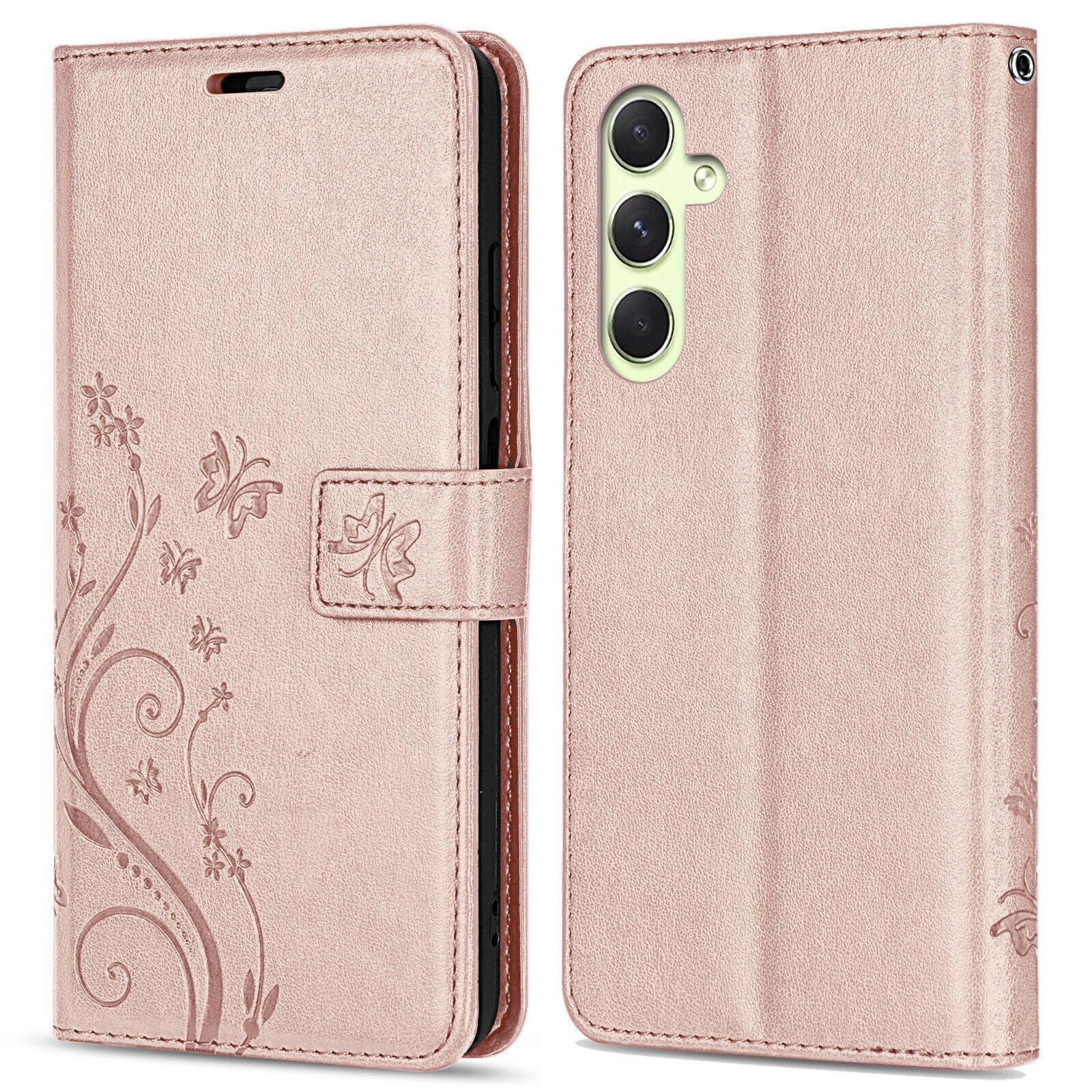 betterfon Handyhülle Handytasche für Samsung Galaxy A34 5G Klapphülle, Bookstyle-Hülle: Magnetverschluss 3 Kartenfächer & Standfunktion – Bild 5 von 5