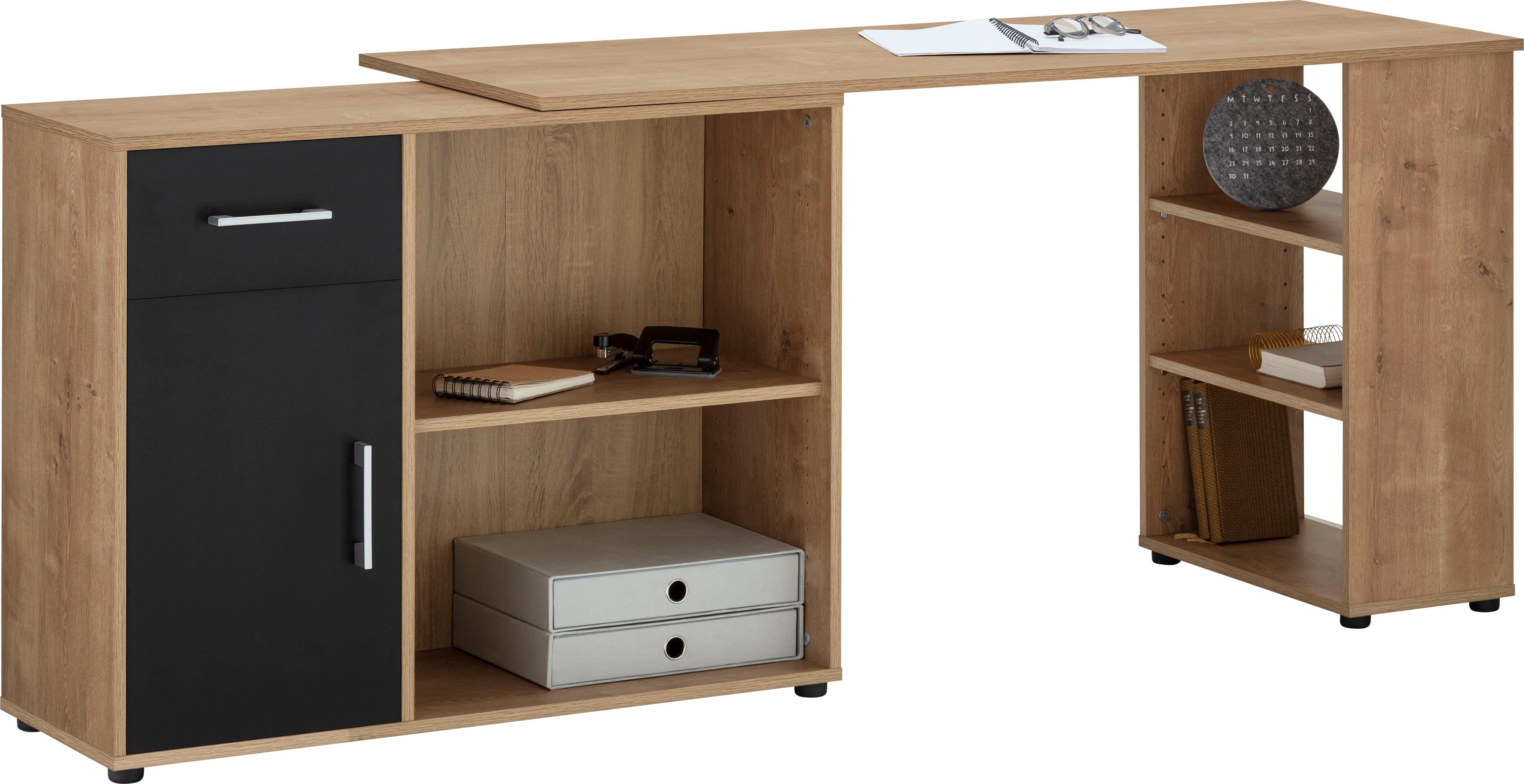 VOGL Möbelfabrik Eckschreibtisch Ecki, variabel aufstellbarer Ecksschreibti günstig online kaufen