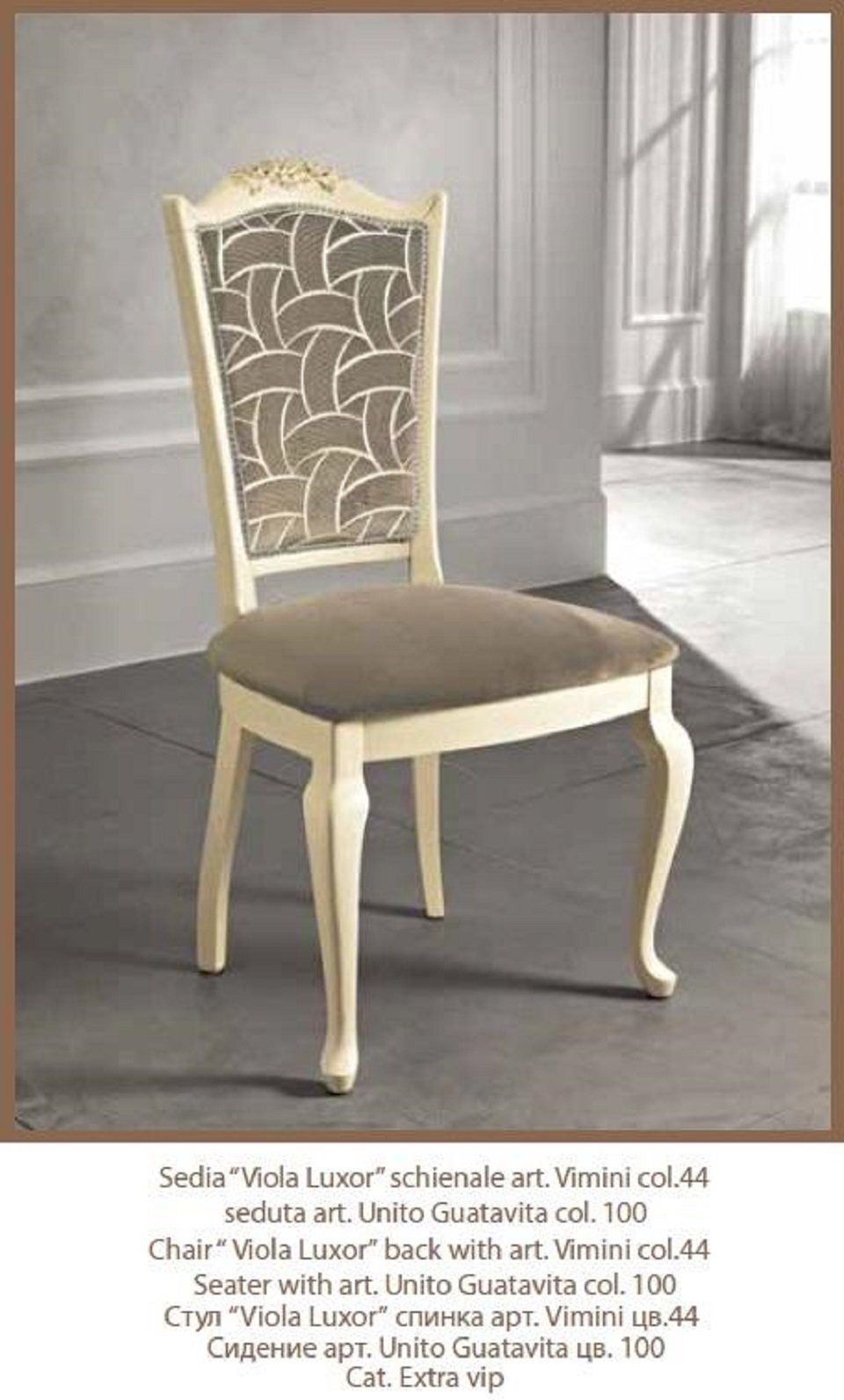 JVmoebel Stuhl Stuhl Klassischer Designer 1 Sitzer Holz Stühle Italienische Möbel