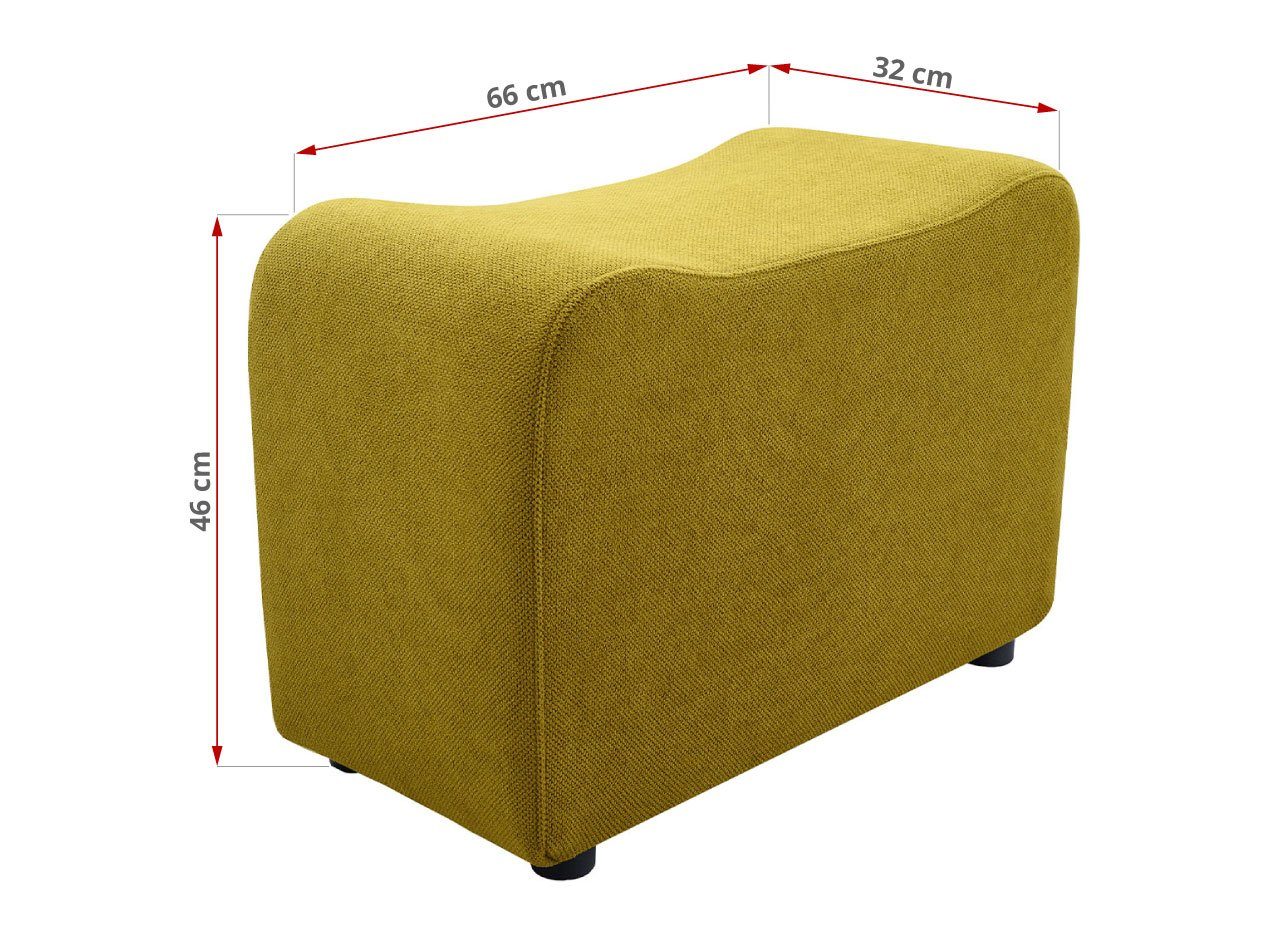 modernen Sitzpuffs, Dreisitzer Graphit im Sofa mit einer Curio VASTO, auf MKS MÖBEL Wellenfeder zwei Stil,