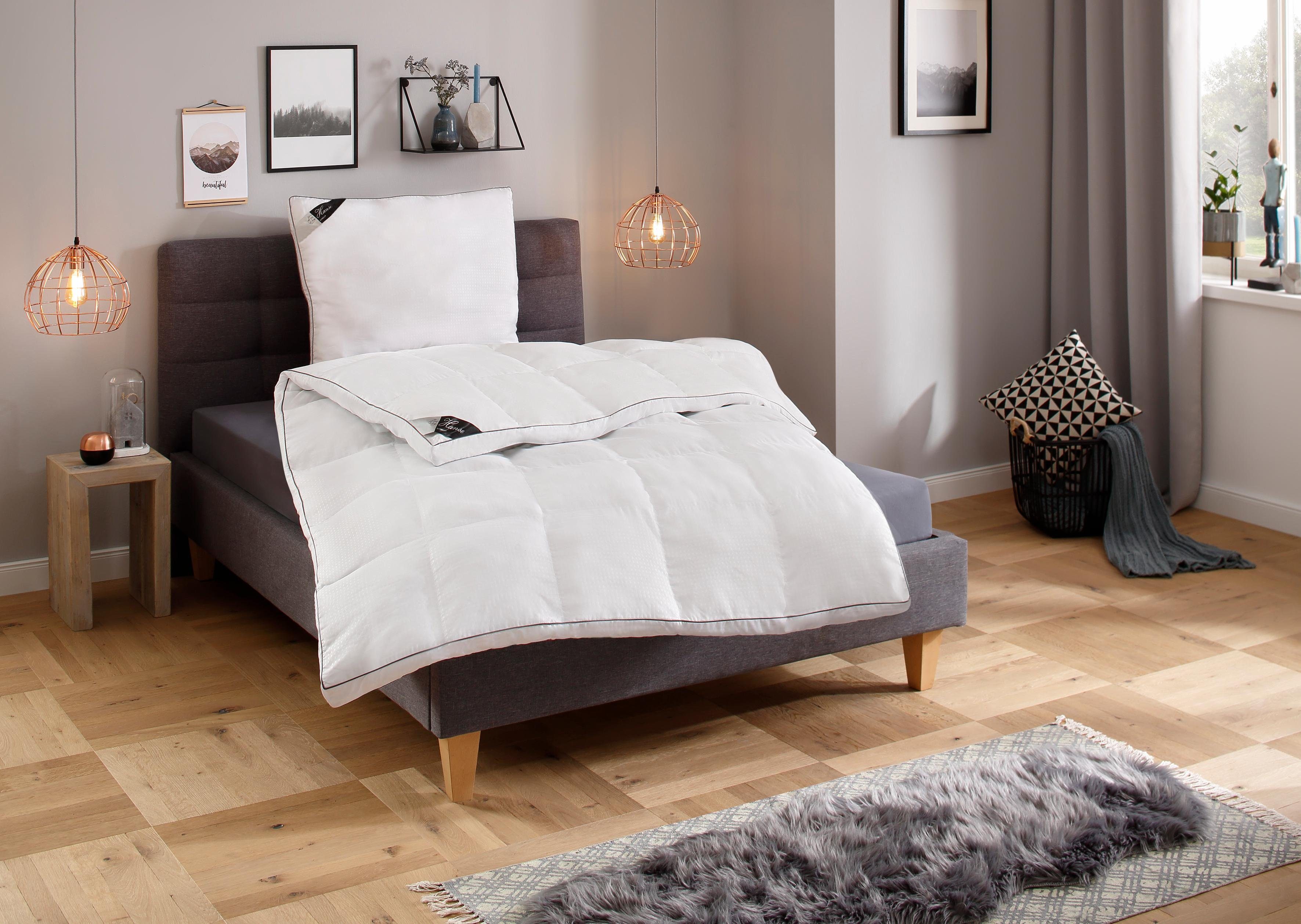 Hanse by RIBECO Kunstfaserbettdecke + Kopfkissen Max, Füllung: 3D-Faserbäll günstig online kaufen