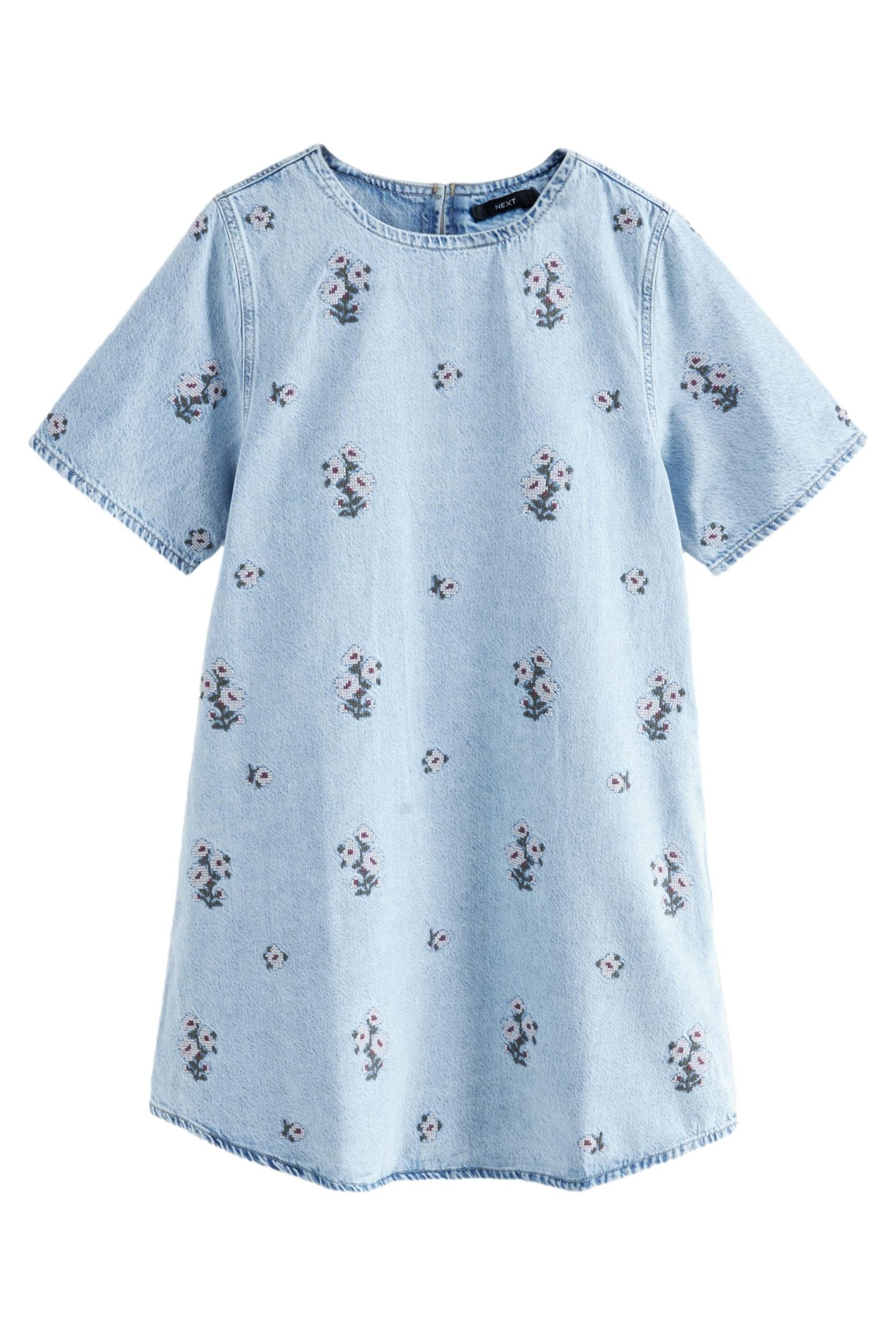 Next Jeanskleid Kurzärmeliges T-Shirt-Kleid aus Denim günstig online kaufen
