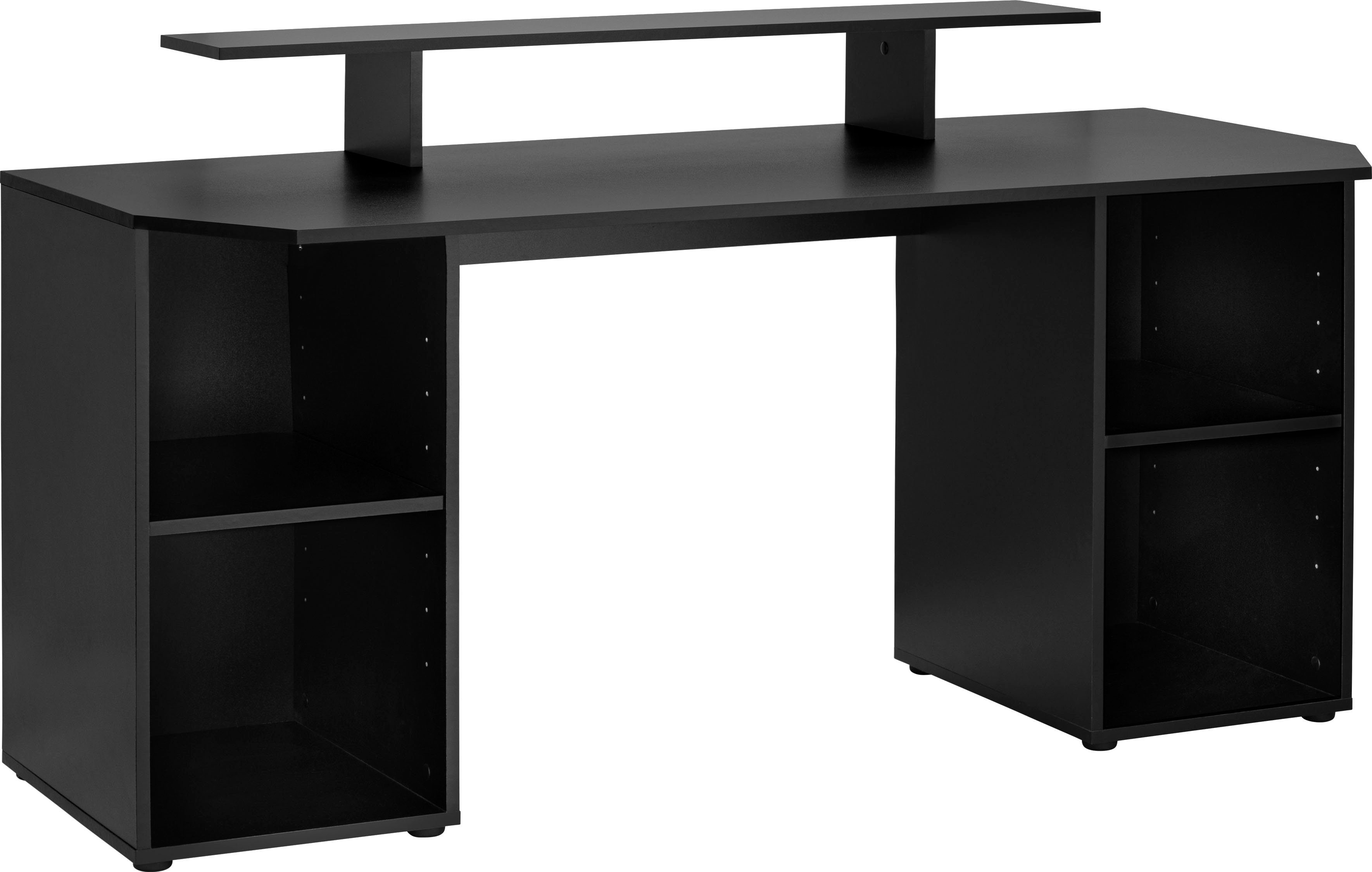 Tippy, cm, Stauraum Schreibtisch Schwarz 160 | viel Breite mit Schwarz borchardt Gamingtisch Möbel