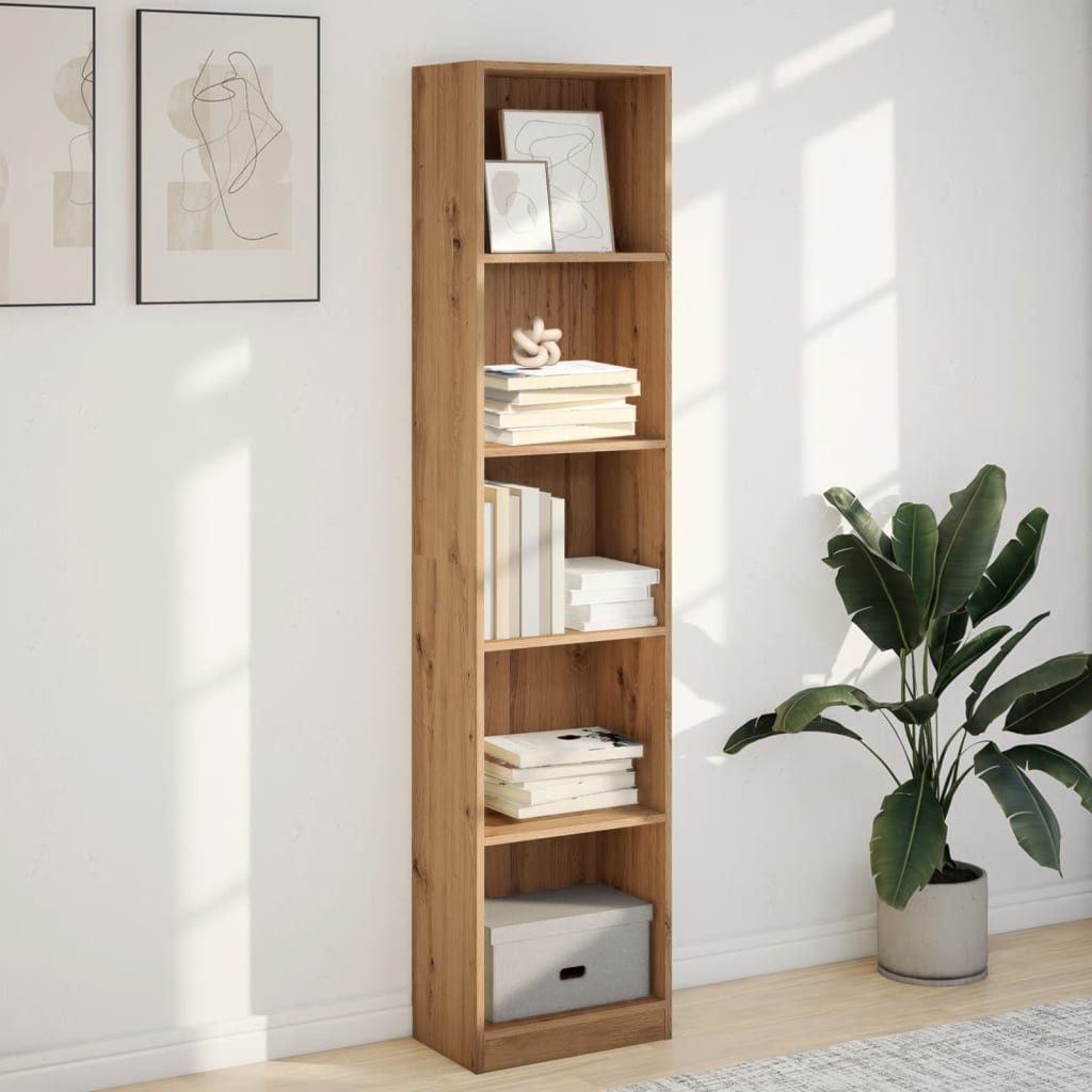 vidaXL Bücherregal Bücherregal Artisian Oak 40 x 24 x 176 cm Holzwerkstoff, 1-tlg. – Bild 3 von 5