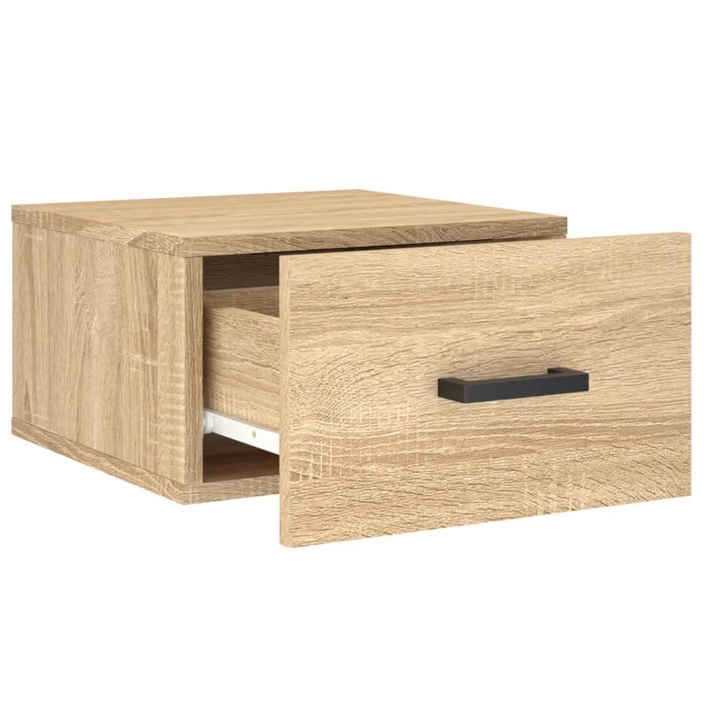 vidaXL Wand-Nachttisch Eiche (1-St) Sonoma cm Fächerschrank 35x35x20 Sonoma-Eiche