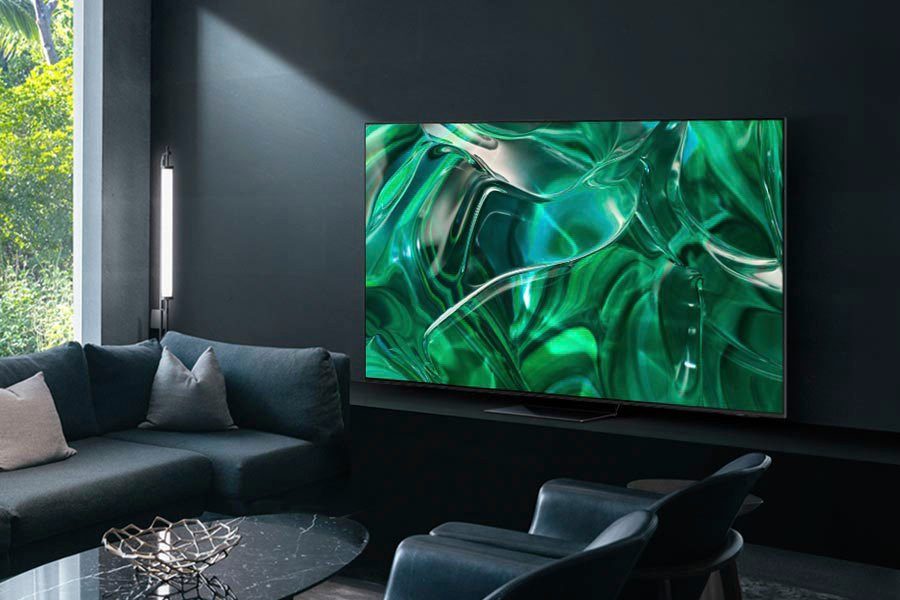 Neural Hub) Samsung OLED-Fernseher 4K,Infinity (195 Zoll, Design,Gaming cm/77 Quantum One GQ77S95CAT Smart-TV, Prozessor