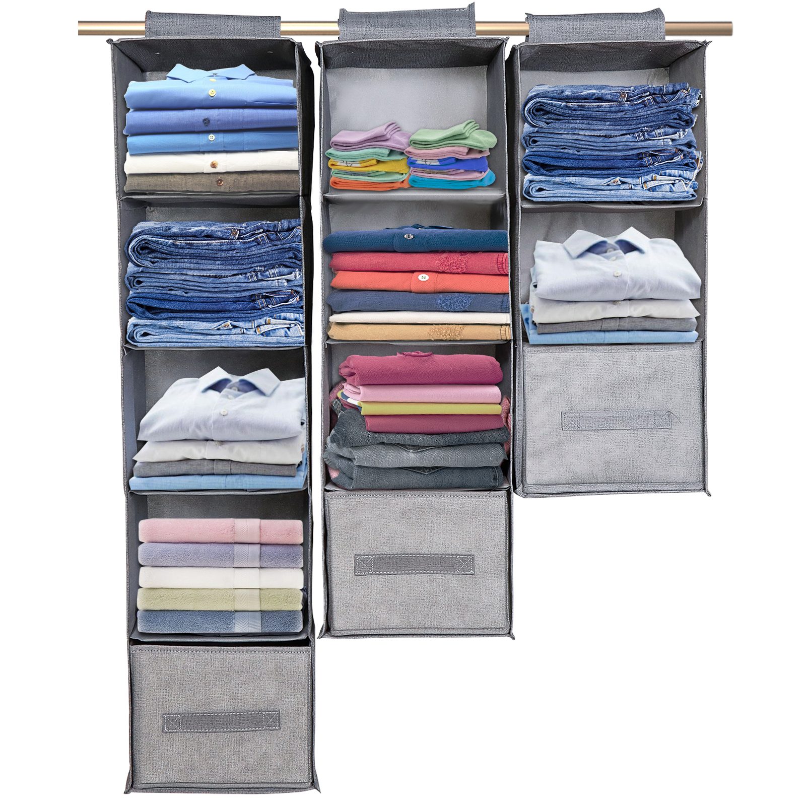 Sunicol Hängeregal Kleiderschrank Organizer, Hängend, Schubladen günstig online kaufen