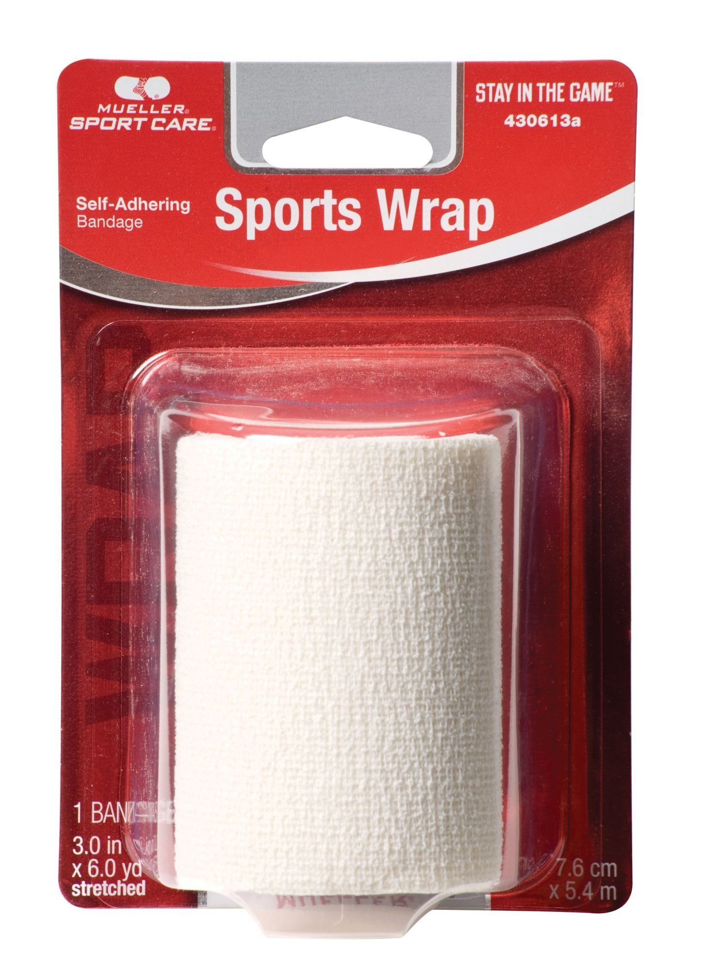 Mueller Sports Medicine Kinesiologie-Tape Sports Wrap 7,6cm x 5,4m kohäsives Sporttape
