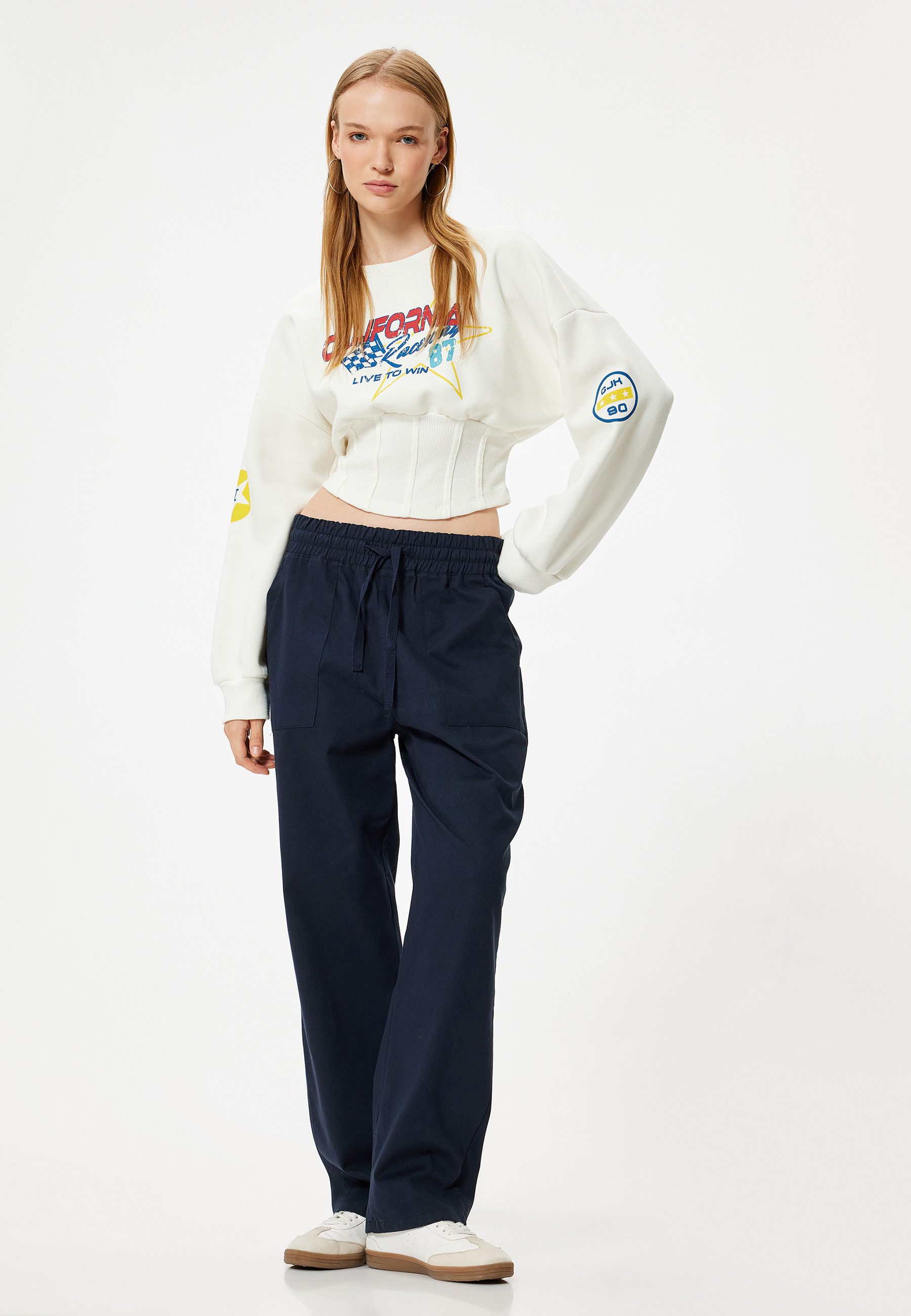 Koton Anzughose Normale Leibhöhe Carrot