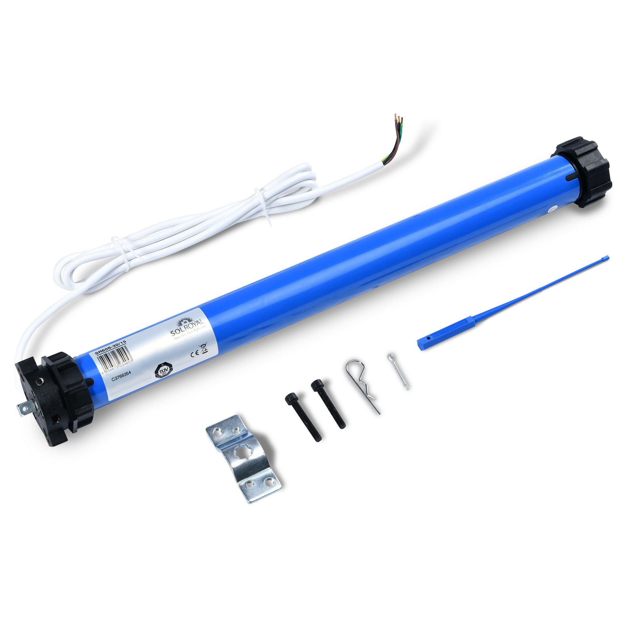 Sol Royal Rollladenmotor Rolladenmotor 23kg Zugkraft 10Nm Rollladen Motor SolTec M, Rollladen Rohrmotor elektrisch – leise & wartungsfrei