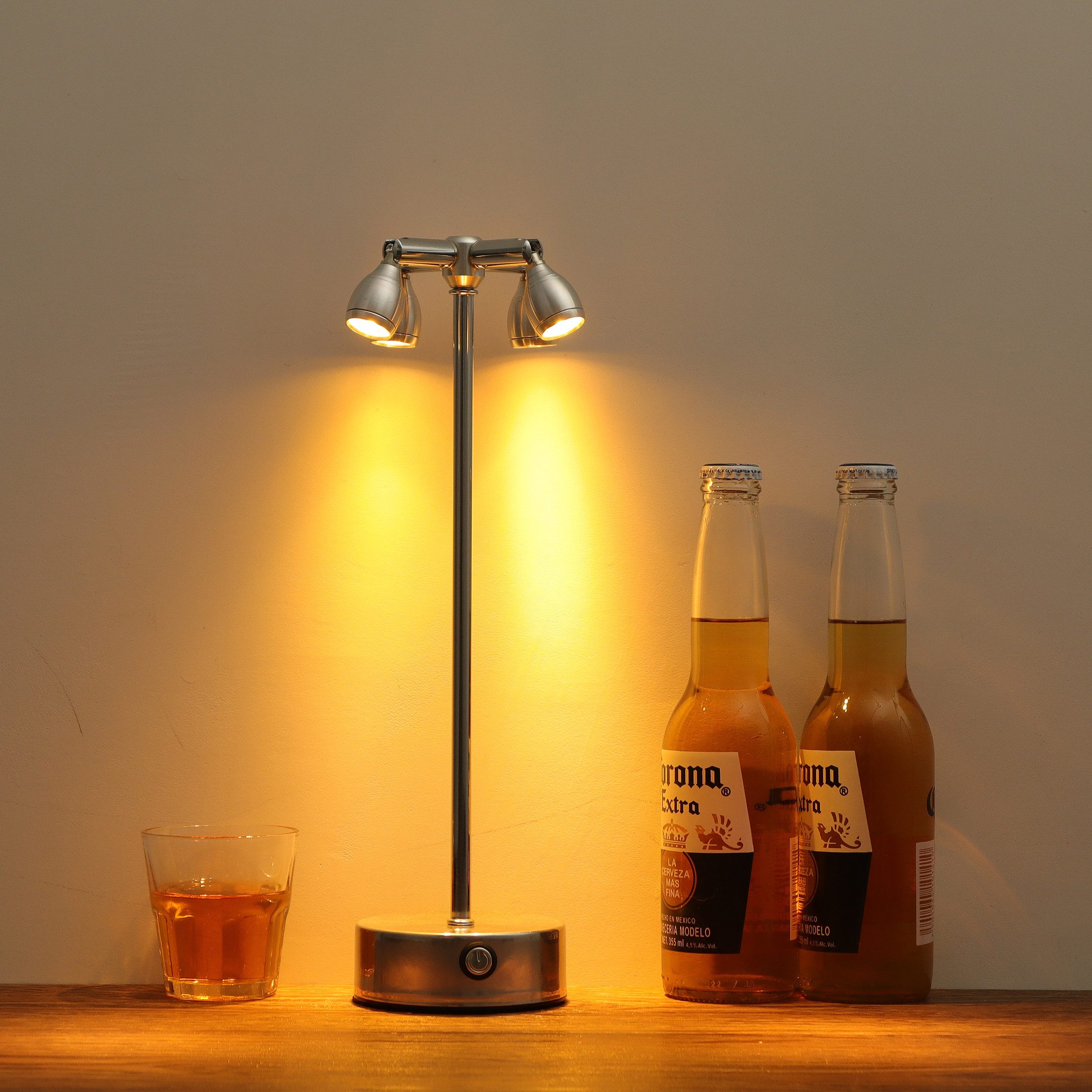 Luckice LED Tischleuchte Kabellose LED Tischlampe mit 3000mAh Akku, 4-Stufen-Licht, Touch-Dimmung, 3 Farbtemperaturen (3000K/4000K/6000K), 180°/320° verstellbar – Bild 5 von 5